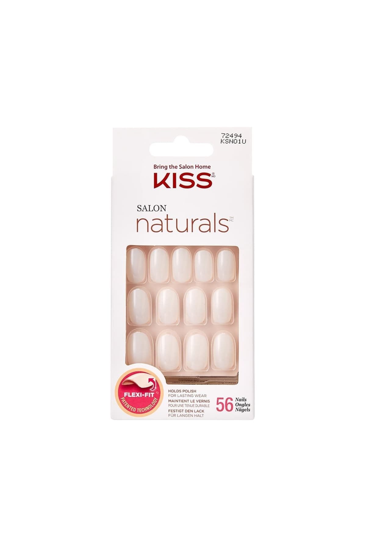 Kiss Renksiz Takma Tırnak Seti Tırnak Yapıştırıcılı - Ksn01c - 731509659955