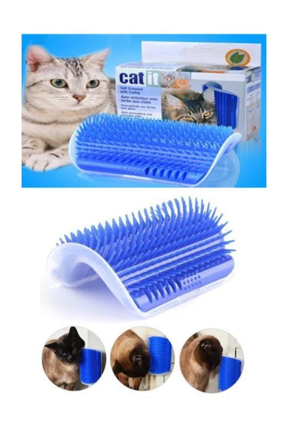 Easy Pet Catit Kedi Kaşınma Aparatı Mavi