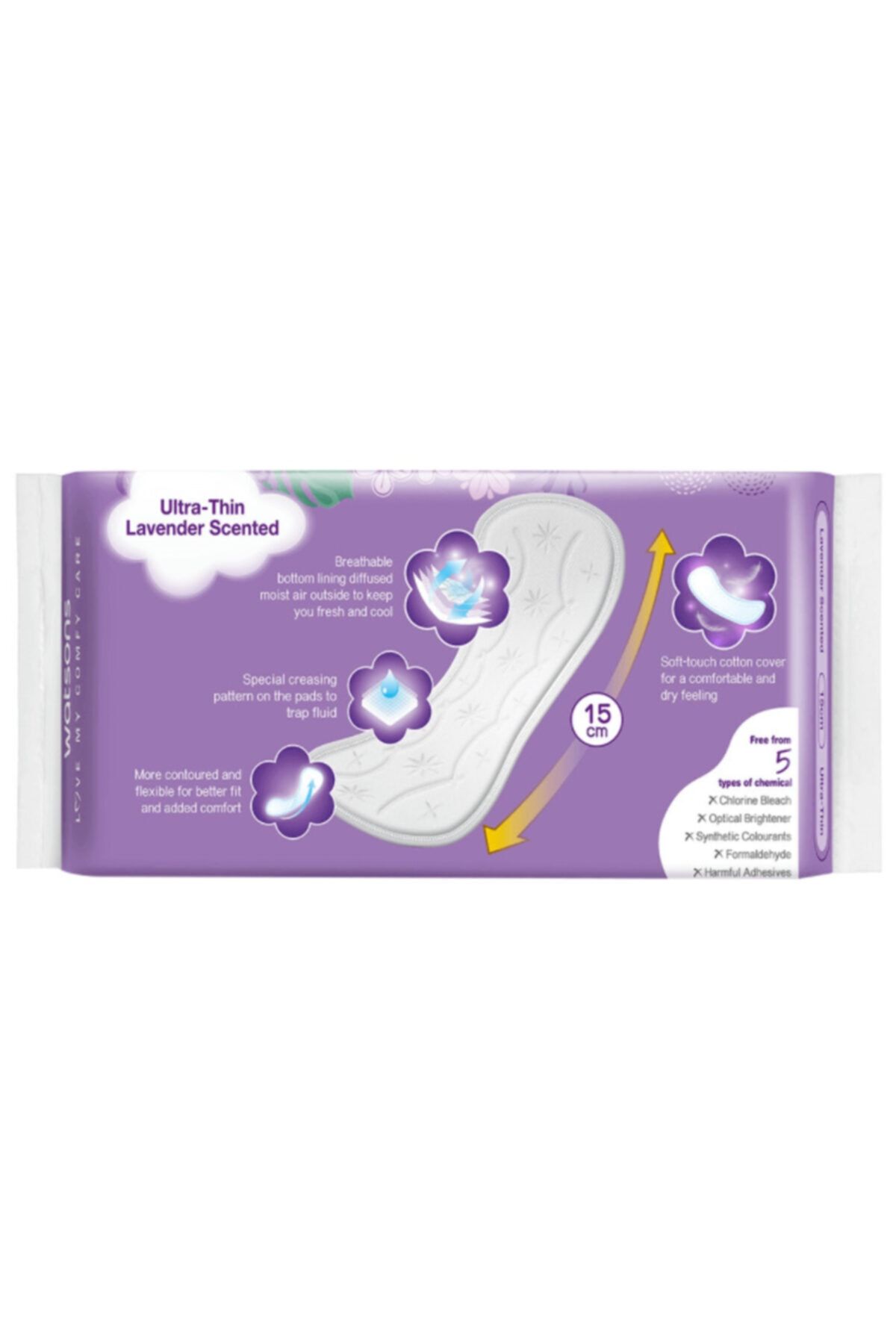 Watsons Cottony Soft Günlük Ped Ultra Ince Lavanta Kokulu 40 Adet