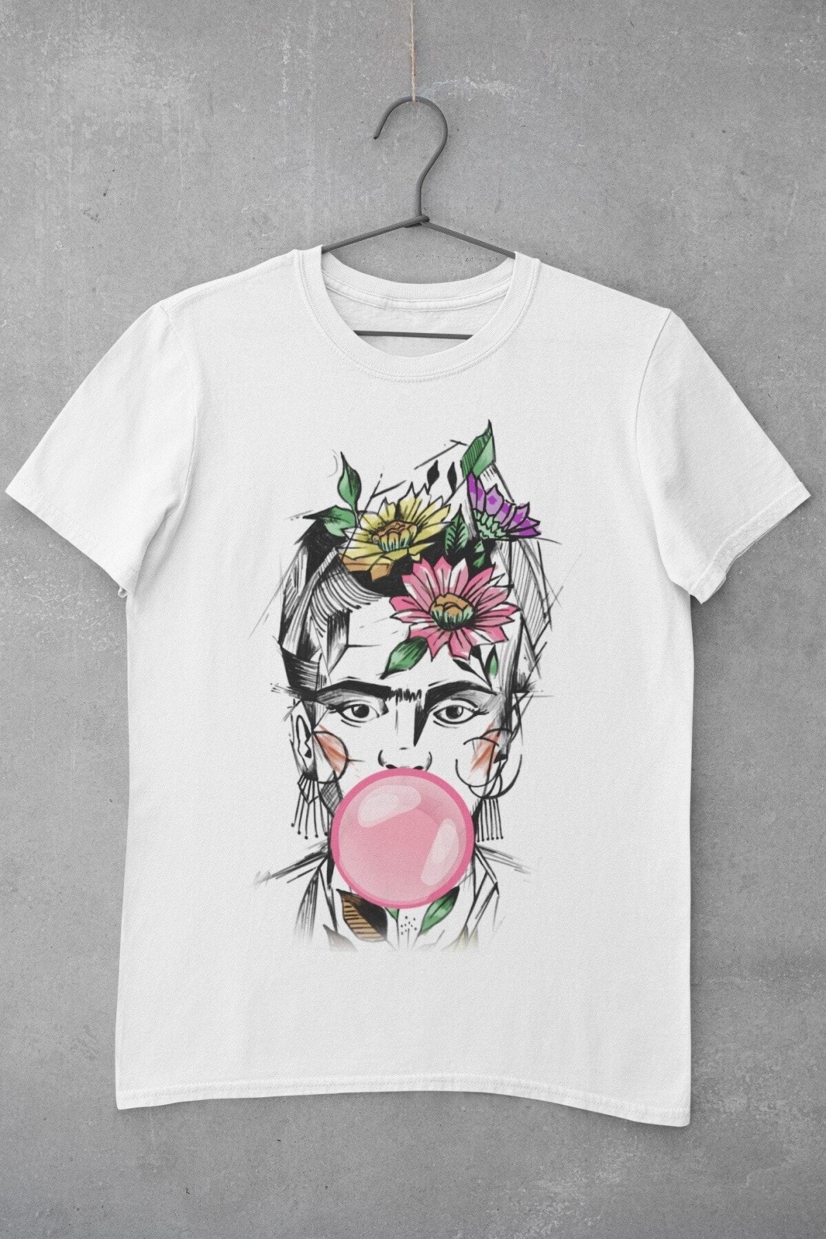 Tshigo Bubble Frida Baskılı Kadın T-shirt