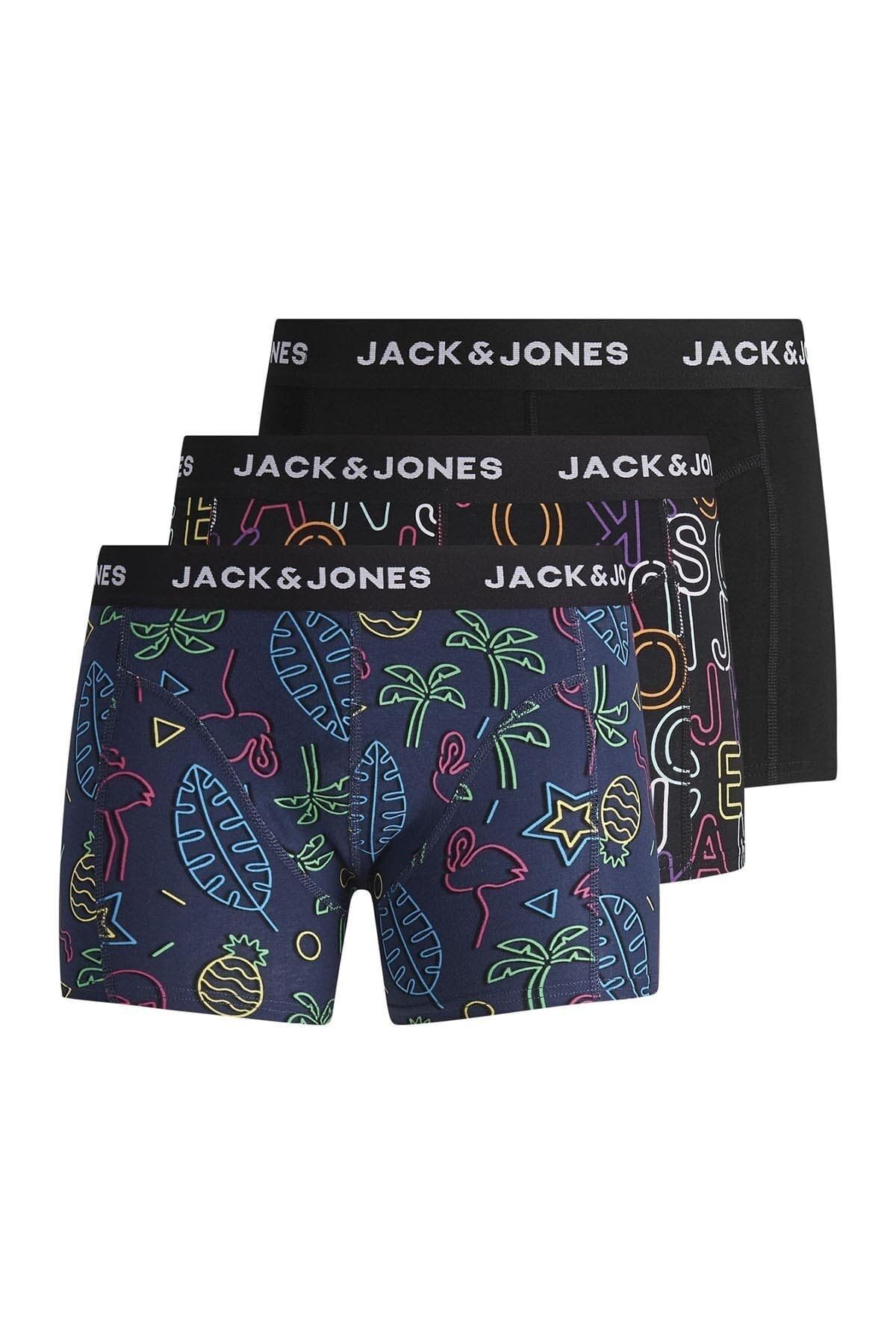 Jack & Jones Jack Jones Boxer Jacneon Trunks 3 Pack 12157703