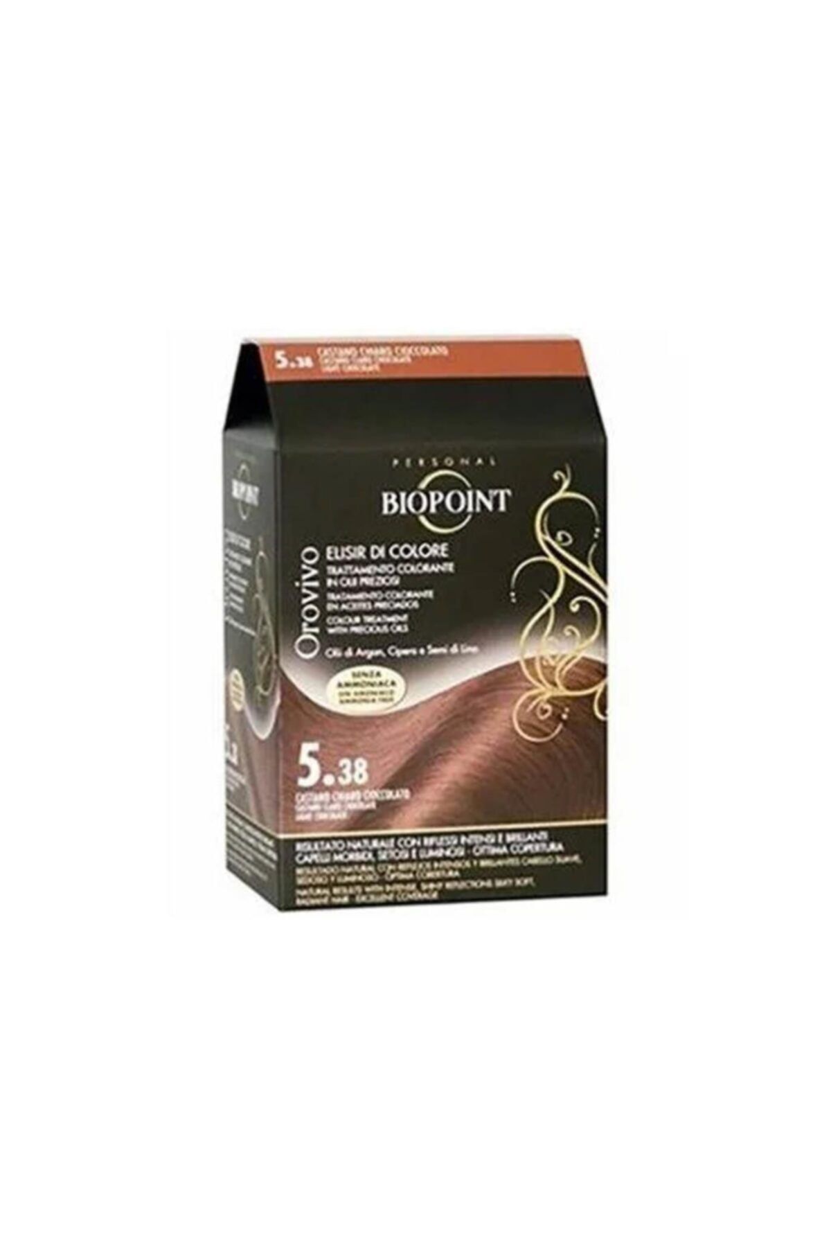 Biopoint Orovivo Saç Boyası 5.38 Açık Çikolata
