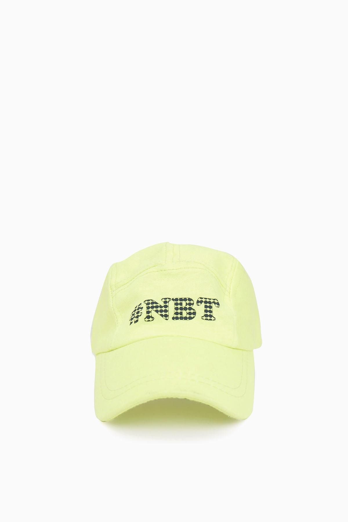 Nebbati Neon Sarı Erkek Çocuk Şapka 18ss0nb3001