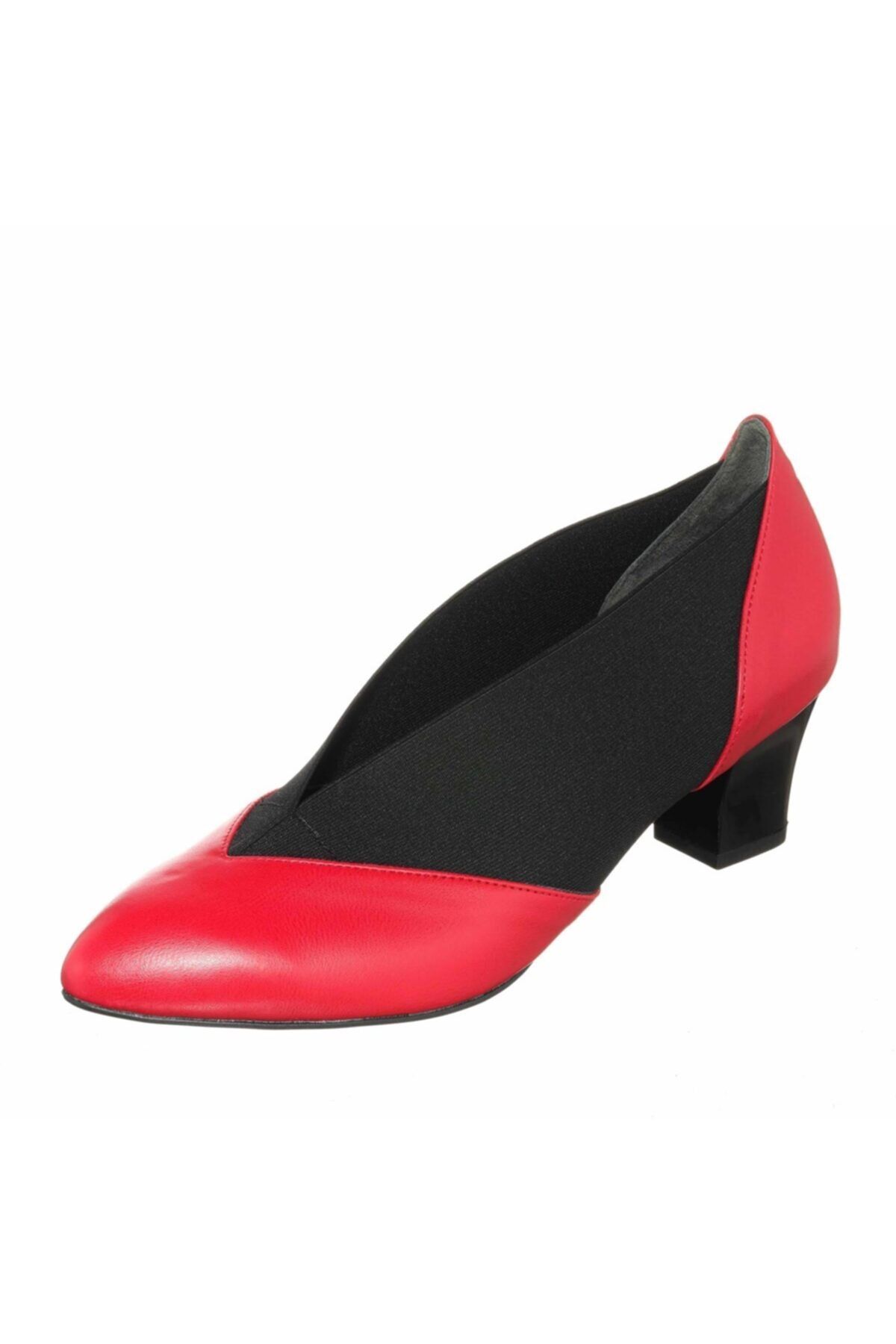 İriadam Kdr1914 Kırmızı Siyah Lastikli Rahat Geniş Kallıp Büyük Numara Ayakkabı