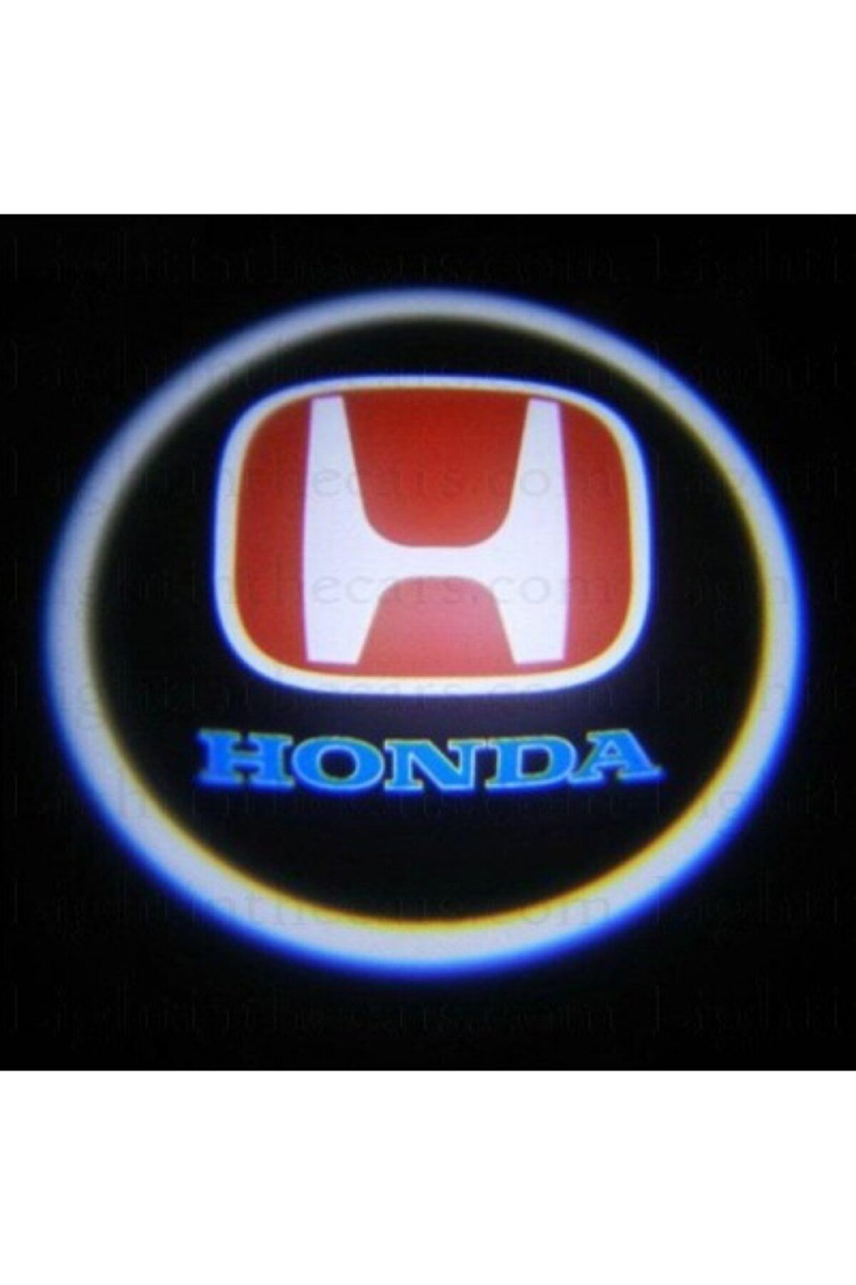 ünlütürkotoaksesuar Honda Pilli Yapıştırmalı Kapı Altı Led Hayalet Logo Mesafe Sensörlü