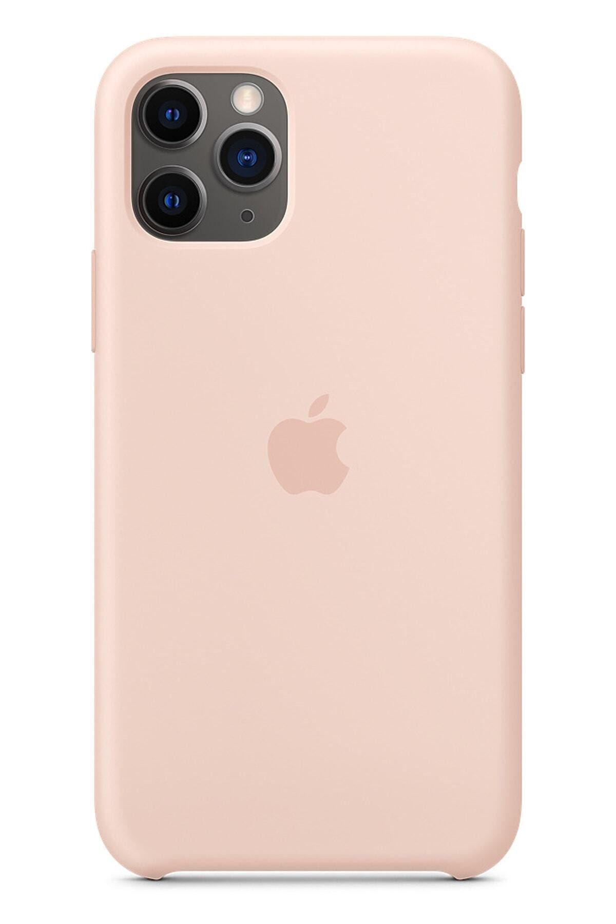 Ebotek Apple Iphone 11 Pro Max Silikon Kılıf Pudra Pembe