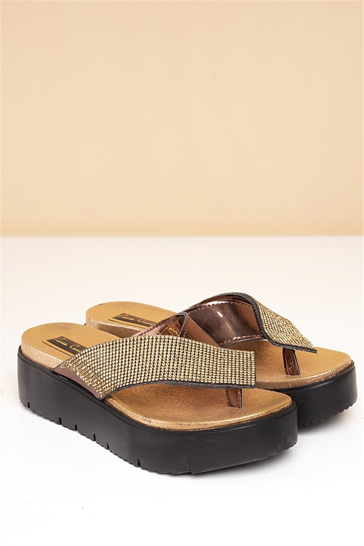 Pierre Cardin Pc-2595 Bronz Kadın Sandalet