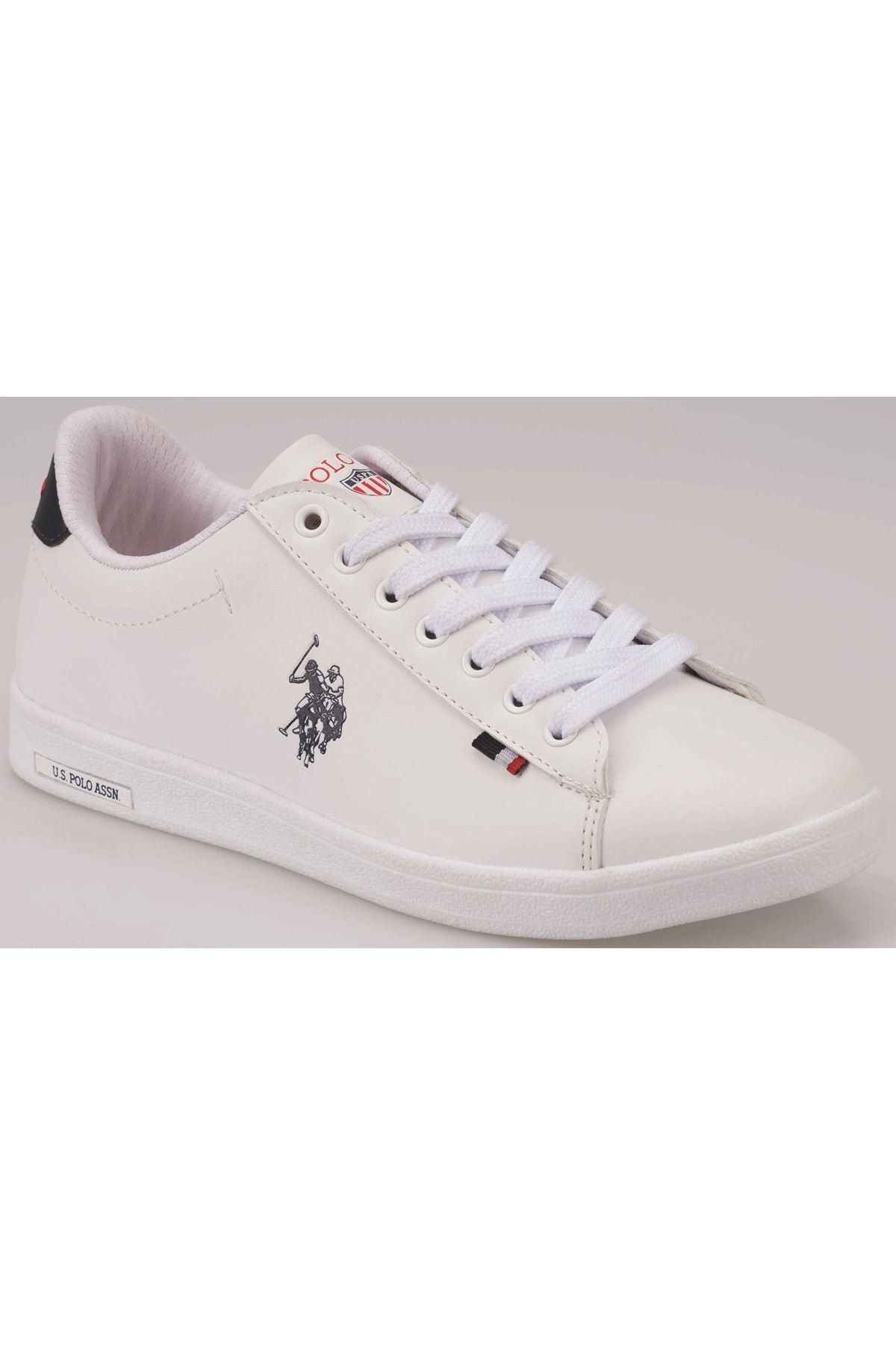 U.S. Polo Assn. As00477390 100548974 Franco Dhm U.s. Polo Assn. Kadın Spor Ayakkabı Beyaz