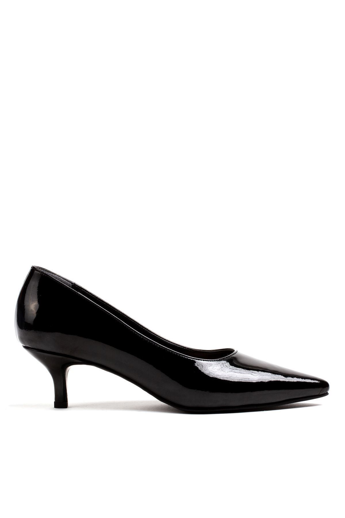 Louis Cardy Lucy Siyah Rugan Kadın Topuklu Ayakkabı