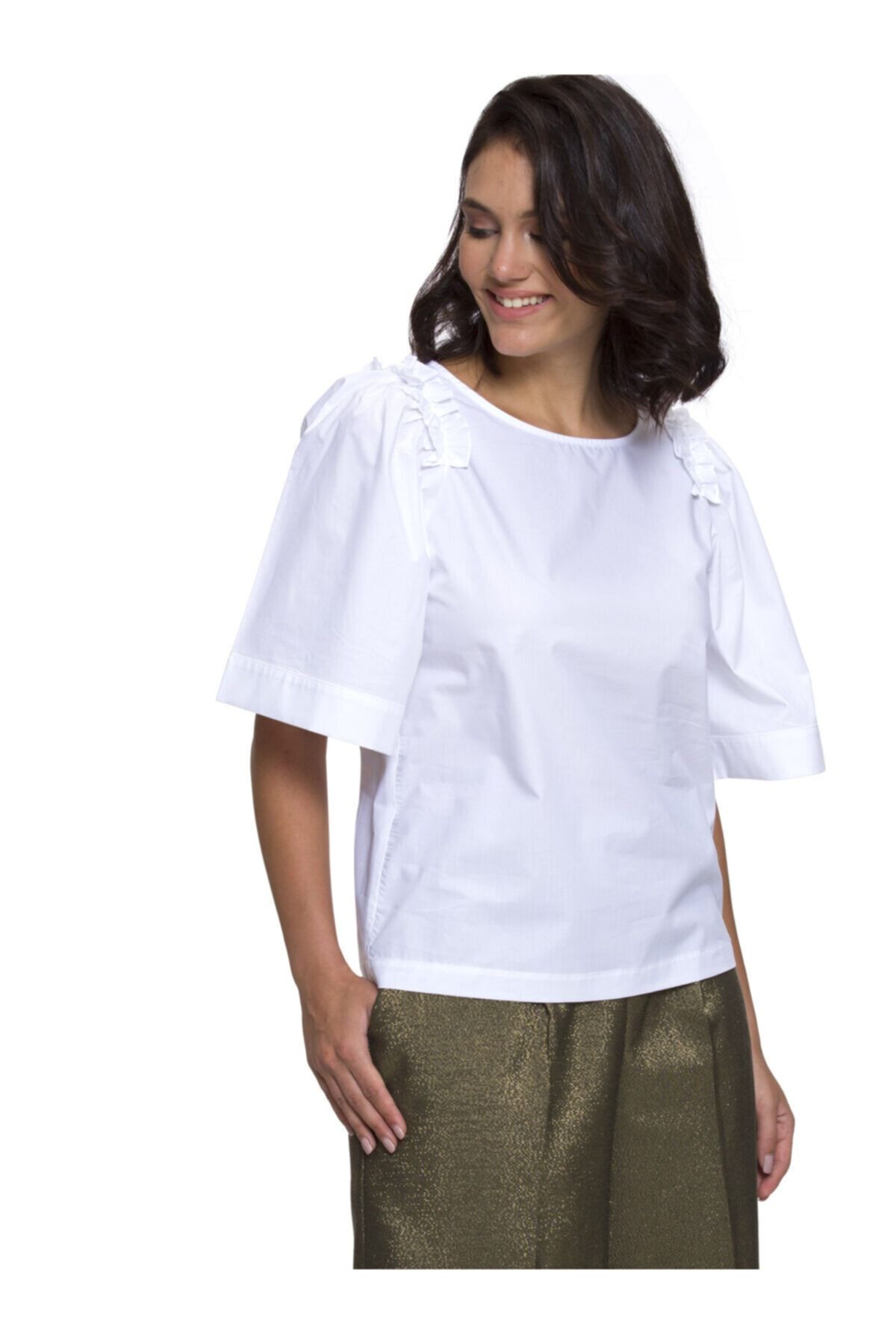 LC Waikiki Kadın Optik Beyaz  Bluz