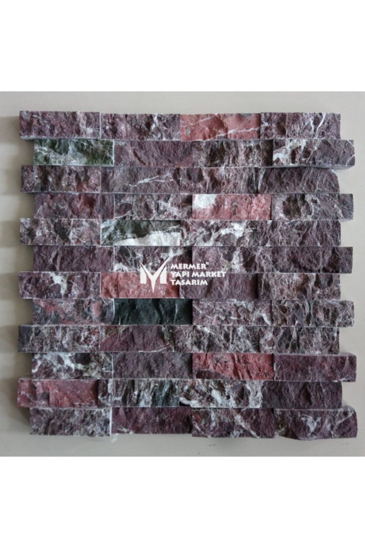 MYM Mermer Yapı Market Tasarım Elazığ Vişne Patlatma Mozaik - 2,5x7,5 Cm