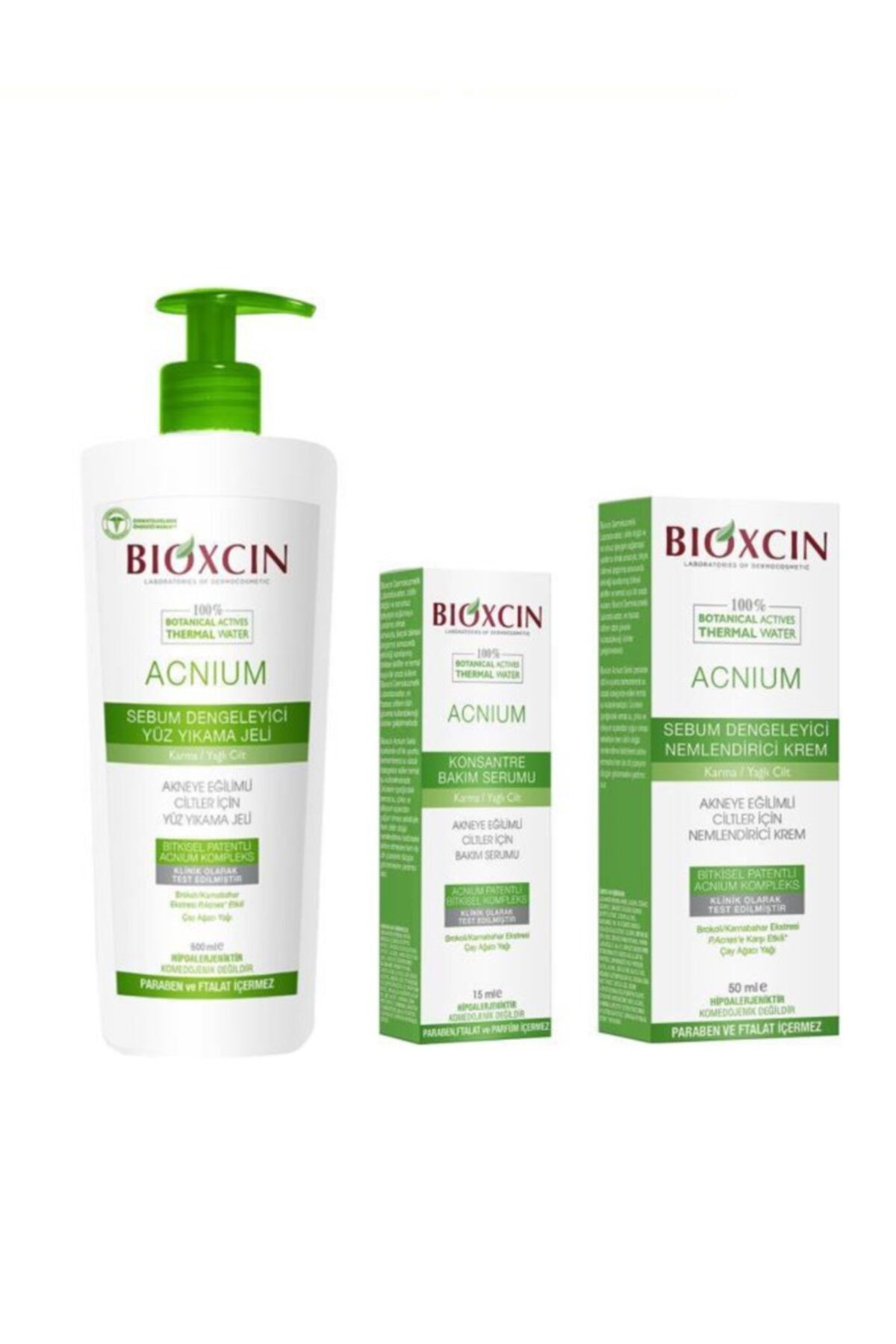 Bioxcin Acnium Akneye Eğilimli Ciltler Için Bakım Rutini 3'lü Set