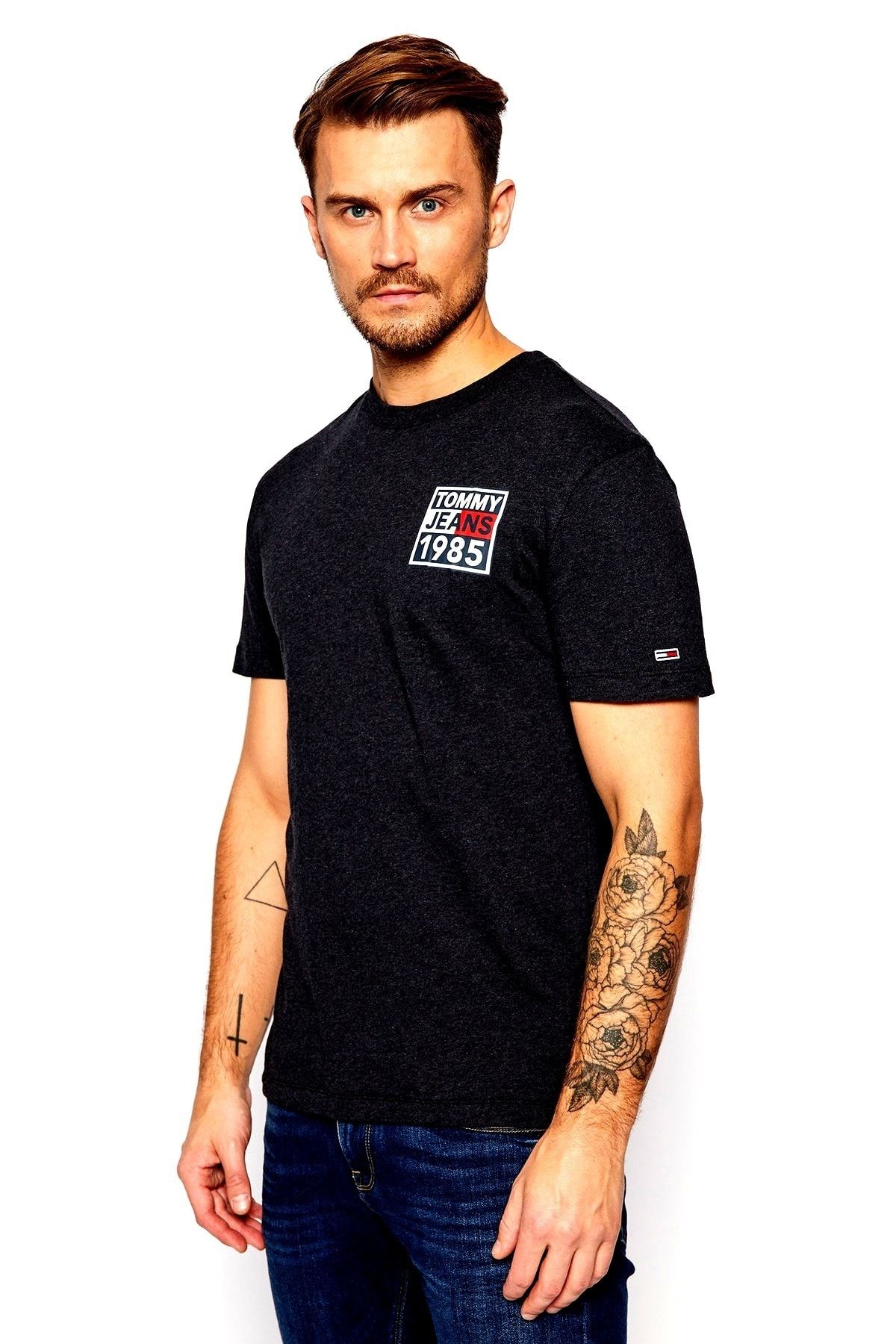 Tommy Hilfiger T-shirt Front And Back Graphic Dm0dm09485 Regular Fit