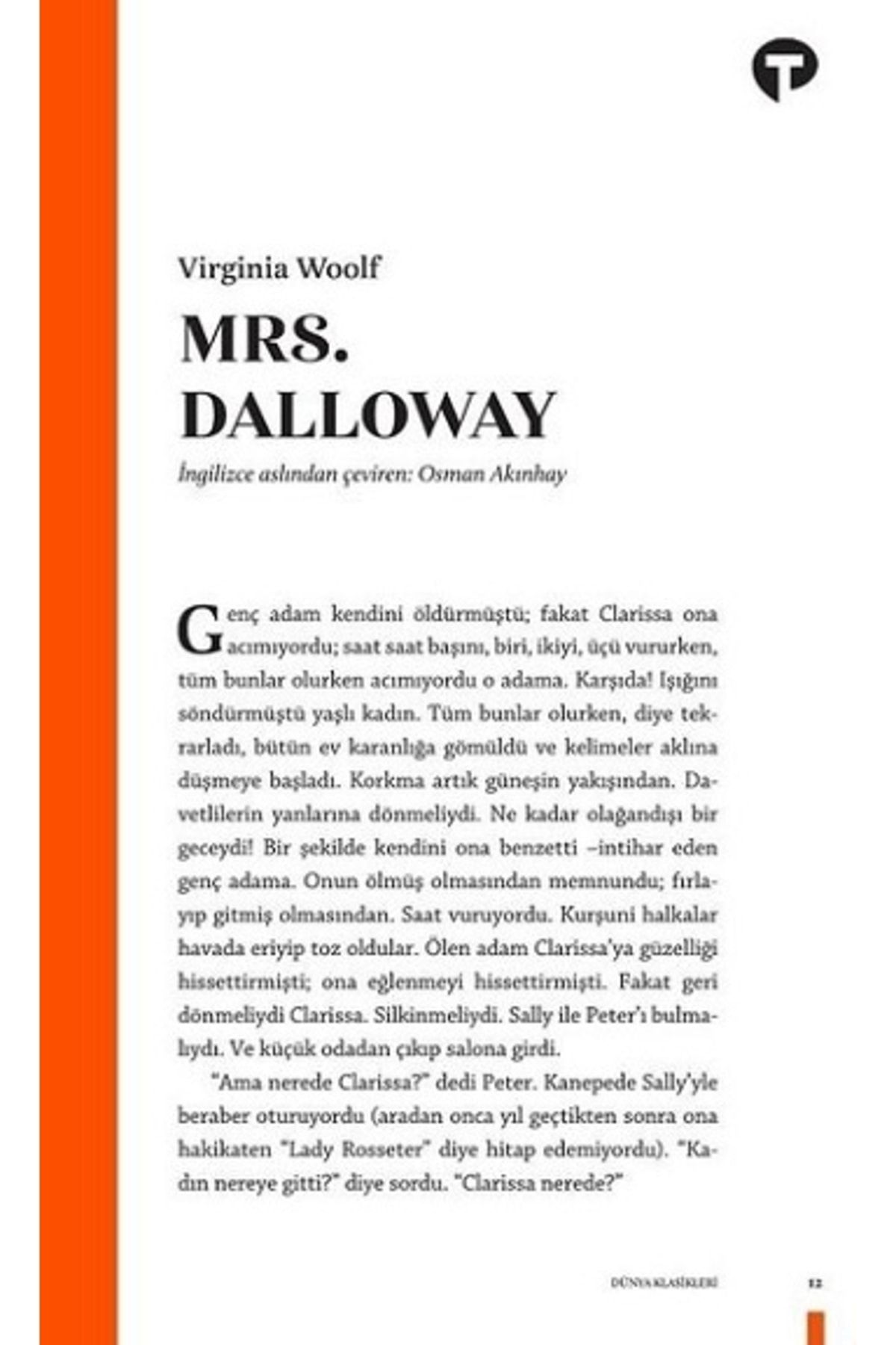 Turkuvaz Kitap Mrs. Dalloway Cevşen-i Kebir