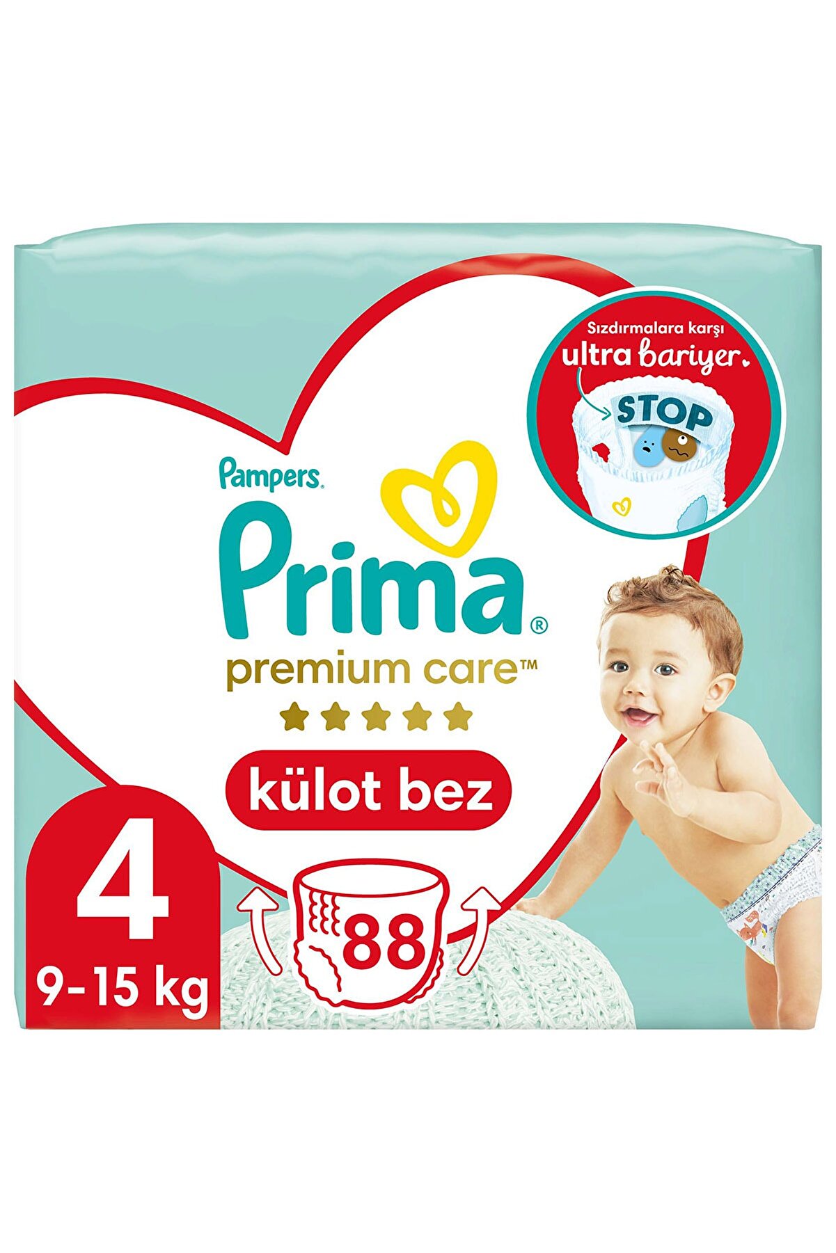 Prima Premium Care Külot Bebek Bezi 4 Beden Maxi İkiz Paket  44 Adet x2