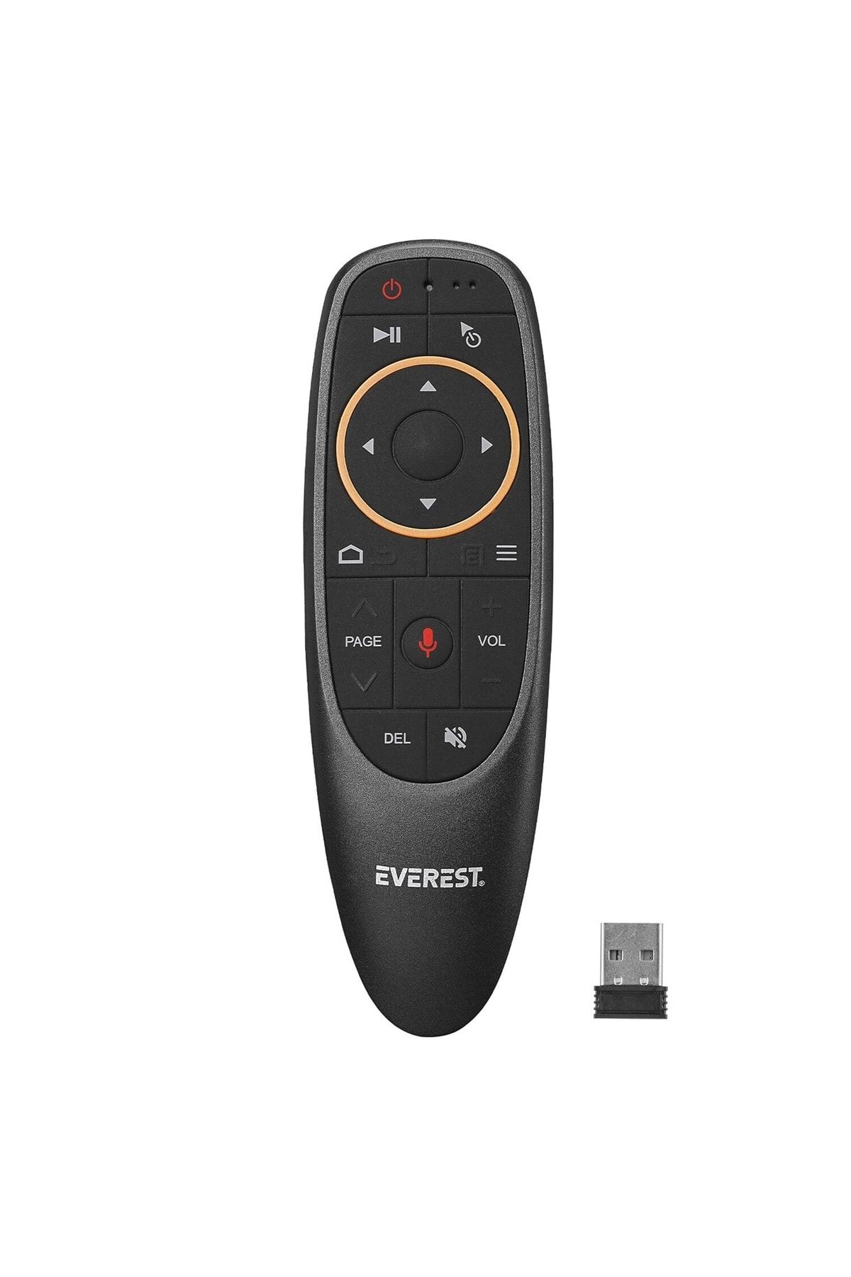 Everest Kumanda Smart Tv Fly Air Mouse Sesli Komut Tv Box Pc Telefon Ev-hm20