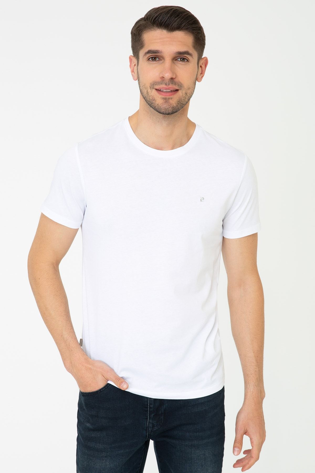 Pierre Cardin Erkek Beyaz T-Shirt G021Gl011.000.1431715