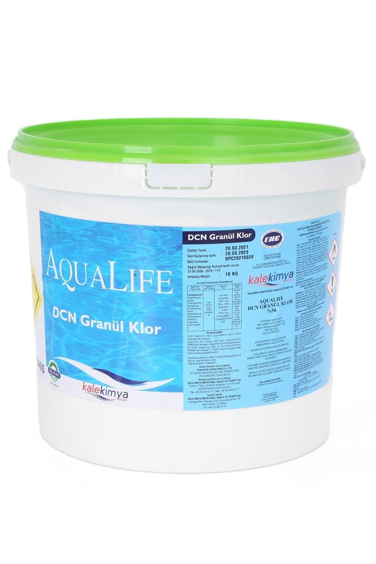 Aqualife %56'lık Toz Klor 10 Kg
