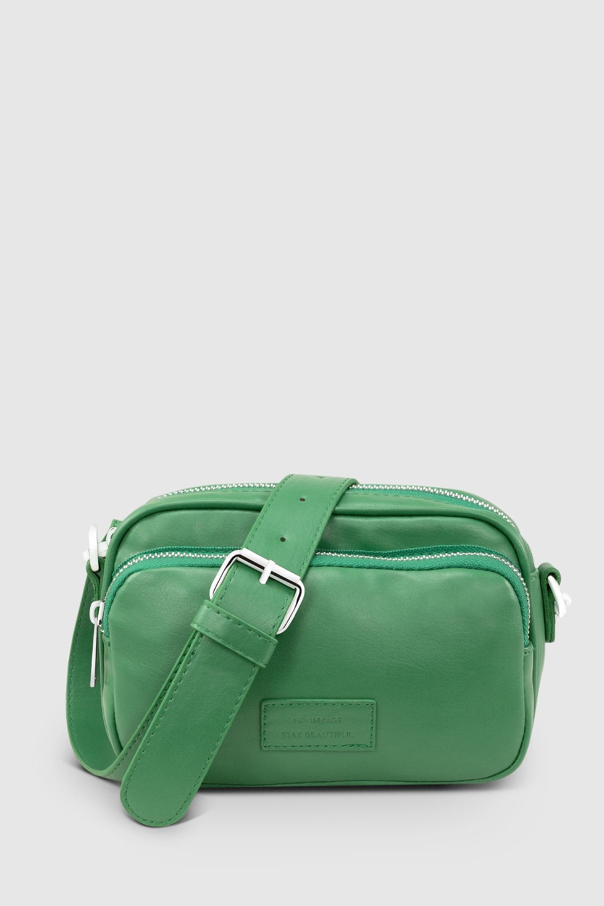 Housebags Kadın Nova Yeşil Çok Cepli Ayarlanabilir Çapraz Askılı Çanta