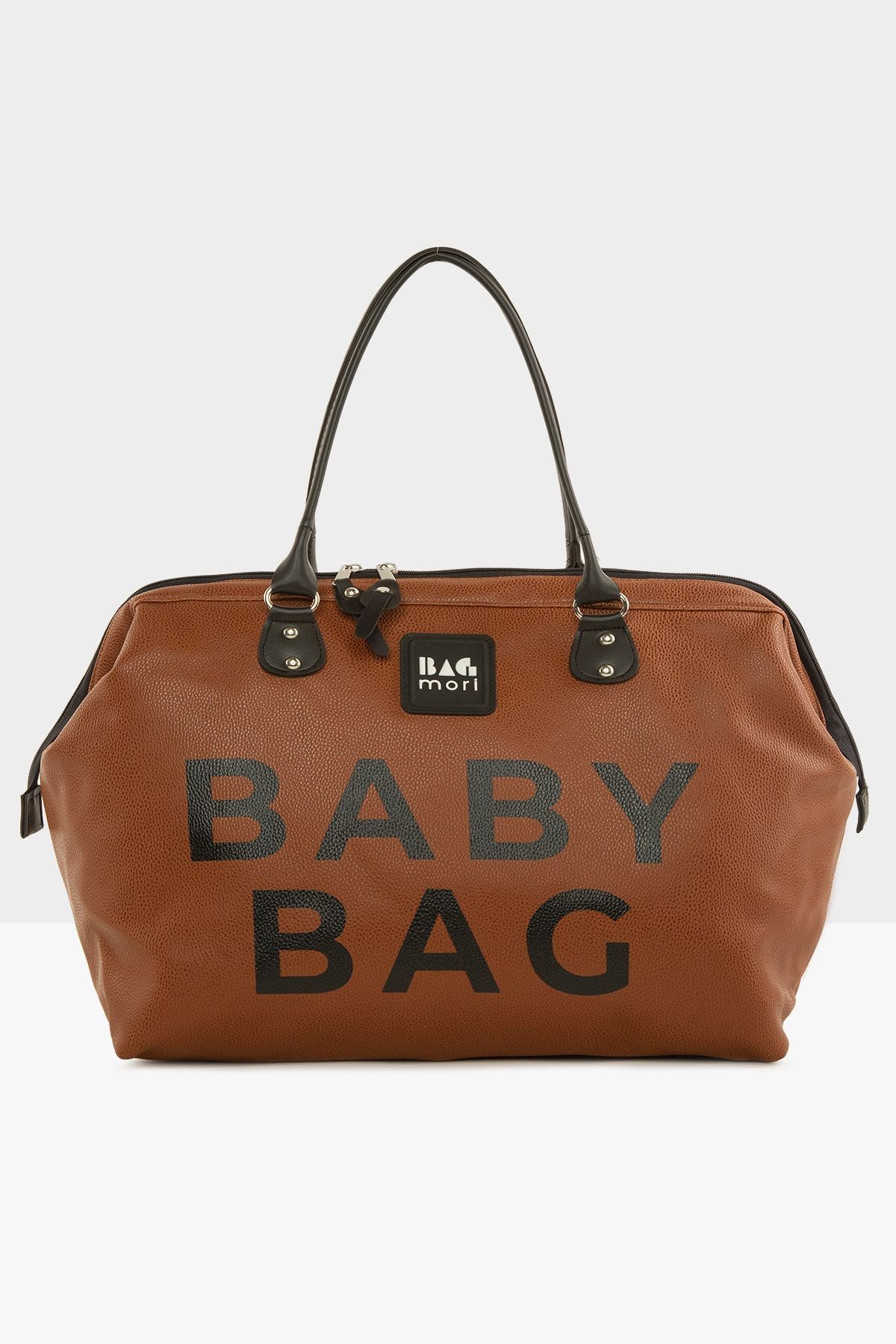 Bagmori Taba Baby Bag Baskılı Deri Anne Bebek Bakım Çantası M000007204