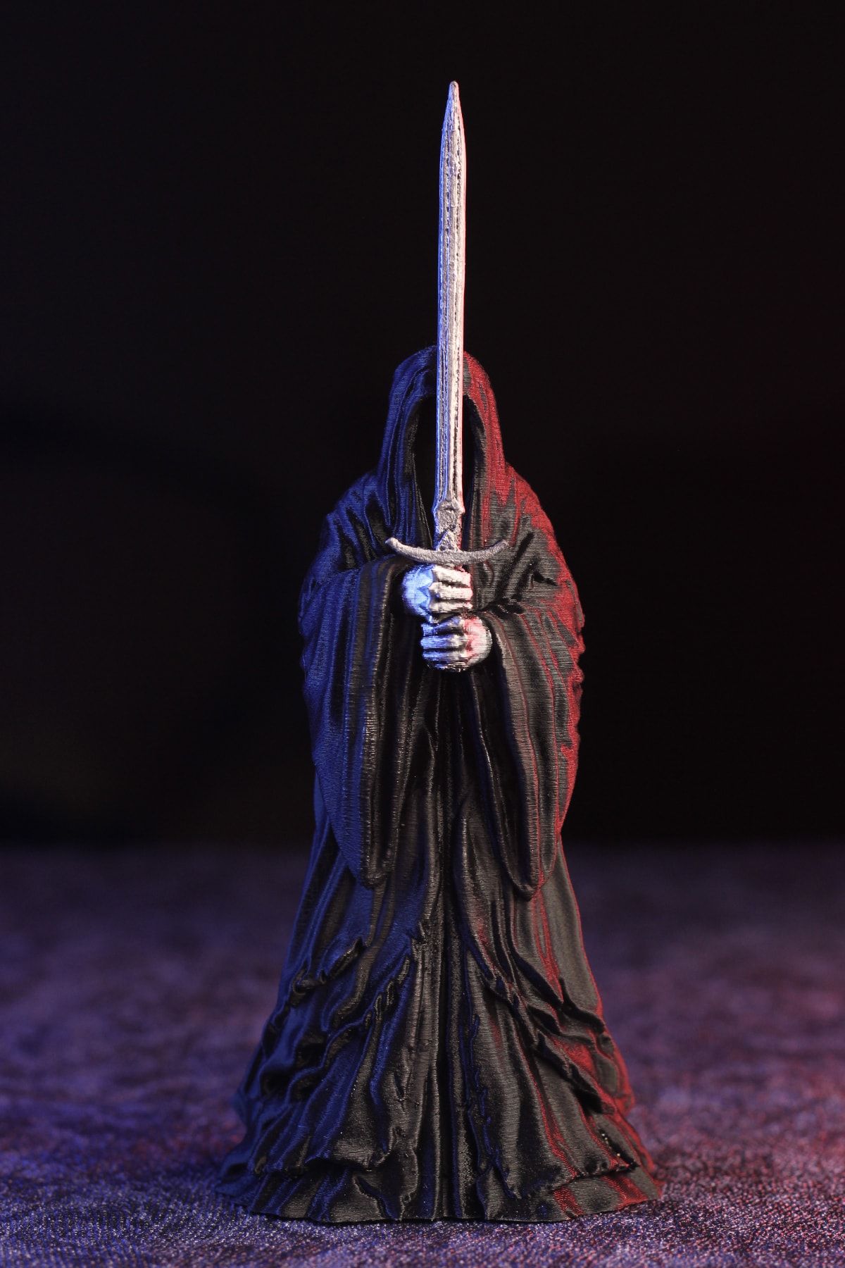 GÜRCÜ 3D Siyah Nazgul Yüzüklerin Efendisi - Lotr Lord Of The Rings Nazgul Heykel Figür 15 Cm