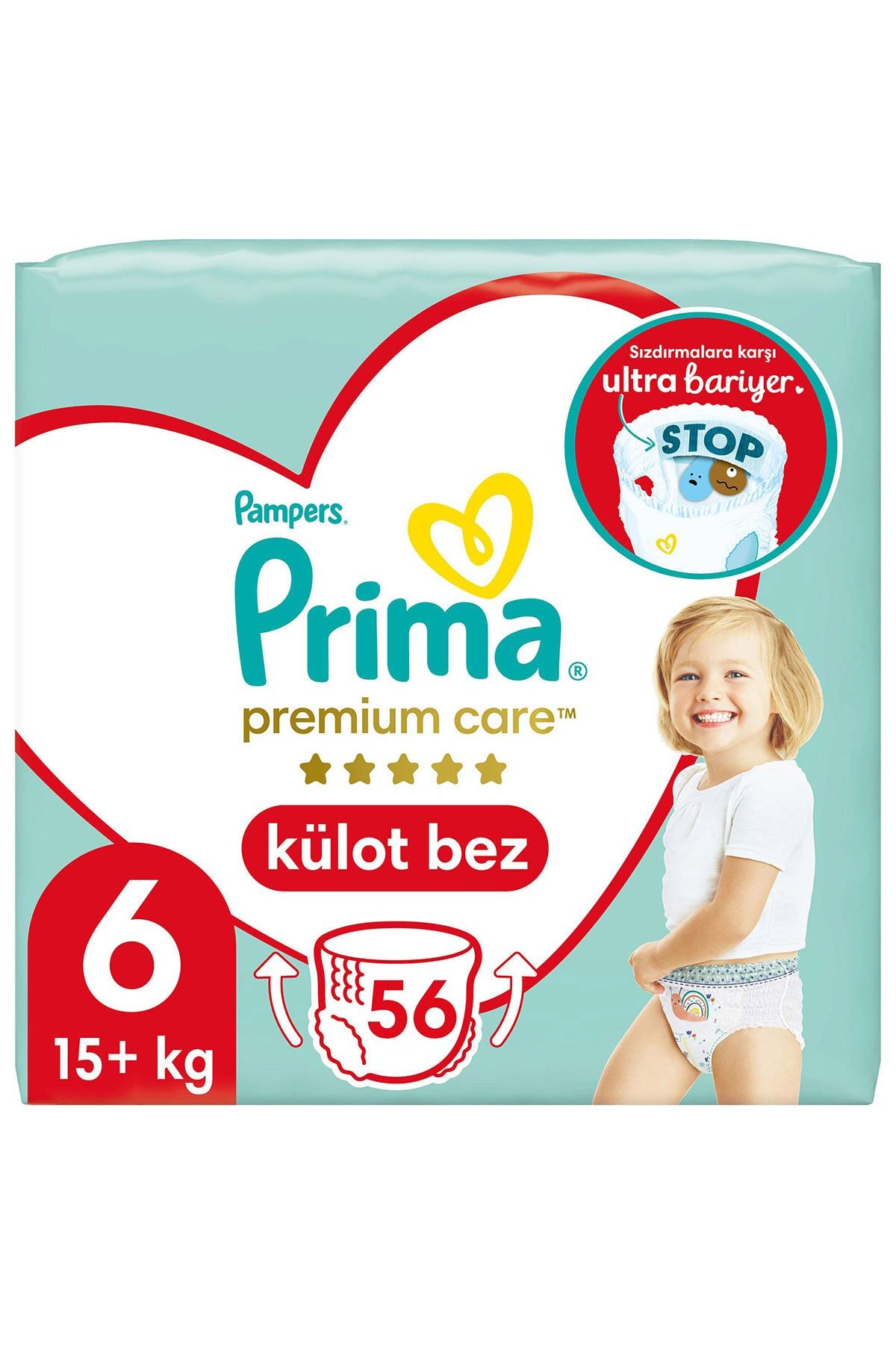 Prima Premium Care Külot Bebek Bezi 6 Beden Ekstra Large İkiz Paket 28 Adet x2