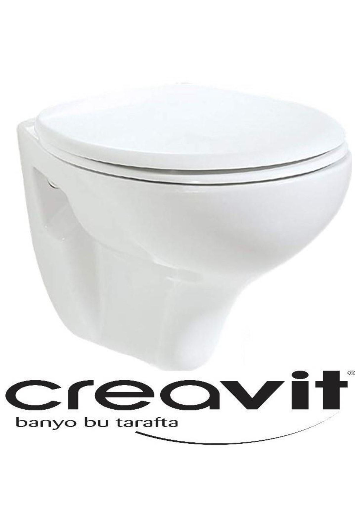 Creavit Asma Klozet Beyaz Çevre Yıkamalı Tp320 + Visam Kapaklı