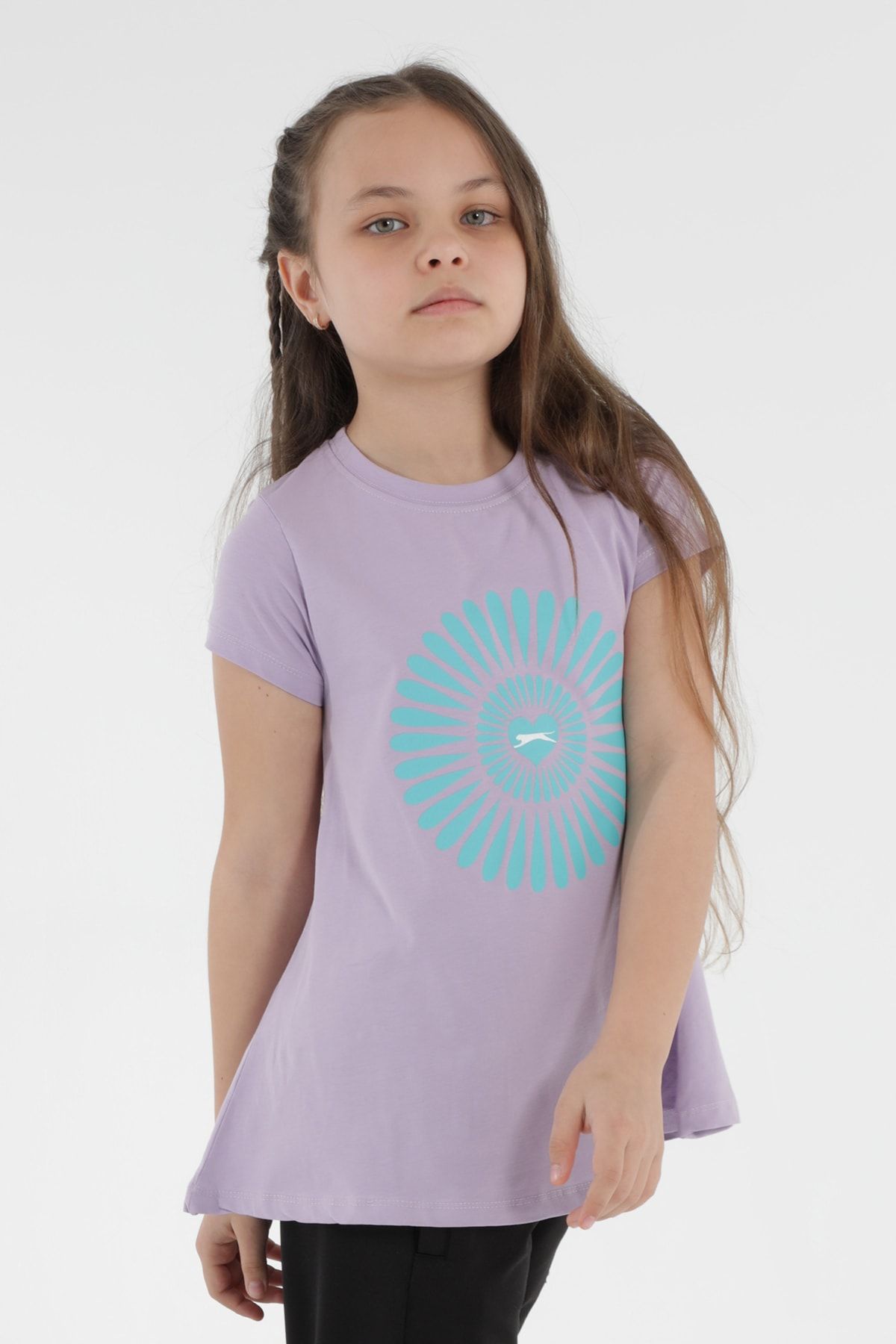 Slazenger Poseıdon Kız Çocuk T-shirt Lila