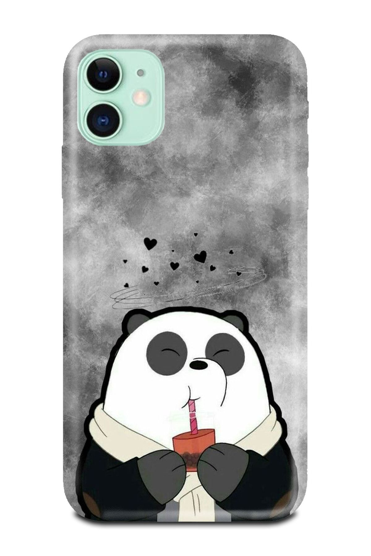PERAX Iphone 11 Panda Desenli Telefon Kılıfı Iphne11-01