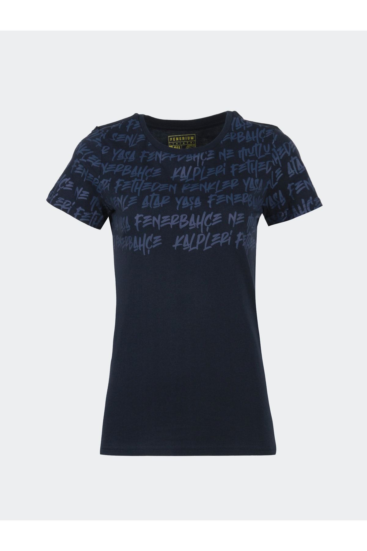 Fenerbahçe Lisanslı Kadın Tribün Pattern T-shirt