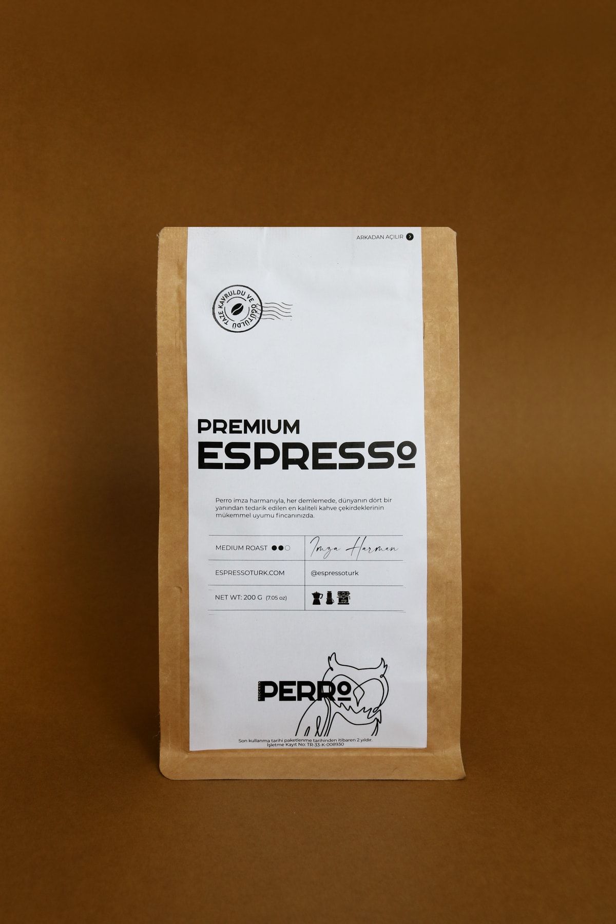 Perro Coffee Premium Öğütülmüş Espresso 200 gr