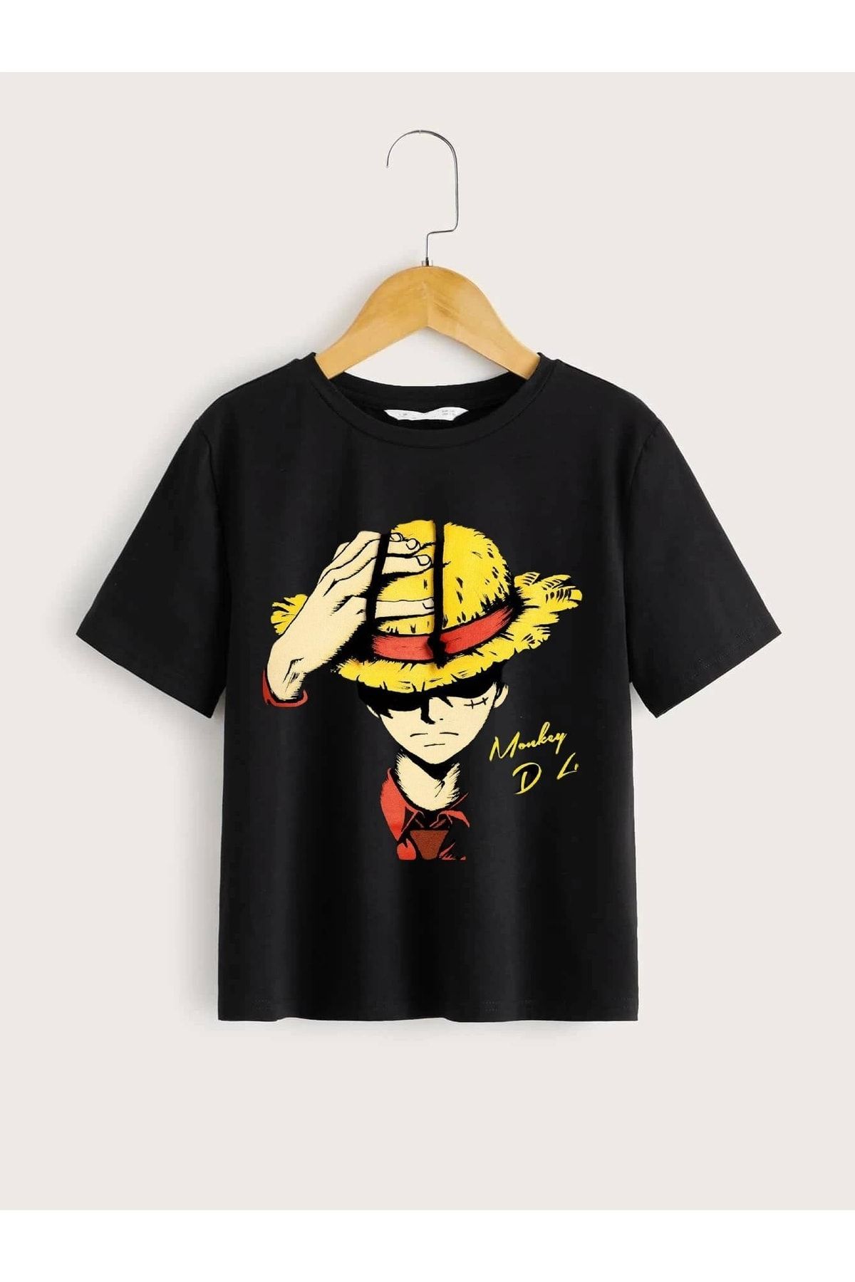 LePold One Piece Monkey D.luffy Baskılı Çocuk Tişört