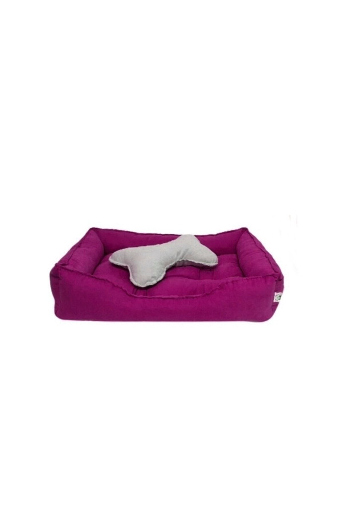 Patili Evler Kedi Köpek Yatağı 55x70 Cm Yumuşak Form Küçük Ve Orta Irklar Için Pembe Renk