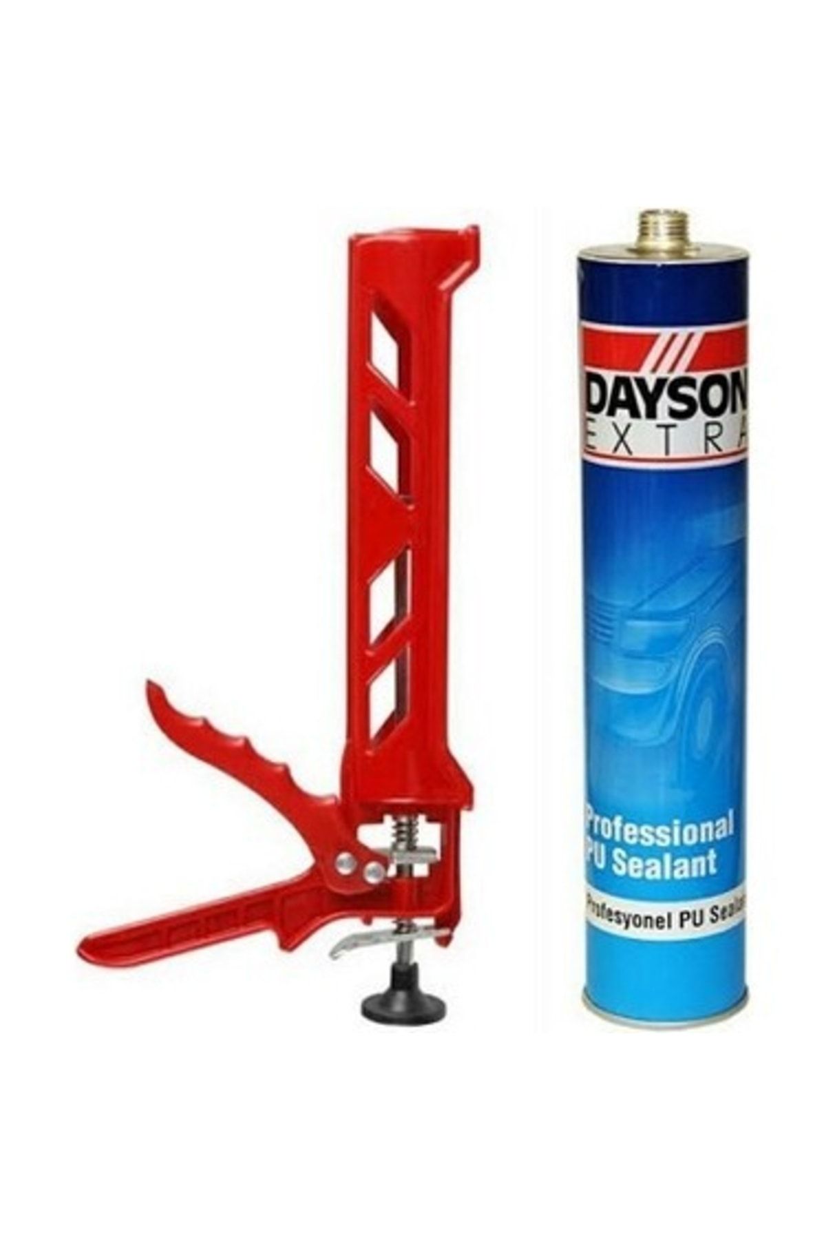 Dayson Extra Pu Mastik Silikonize Yapıştırıcı Beyaz Renk 280ml Güçlü Ve %100 Su Geçirmez+tabanca Set