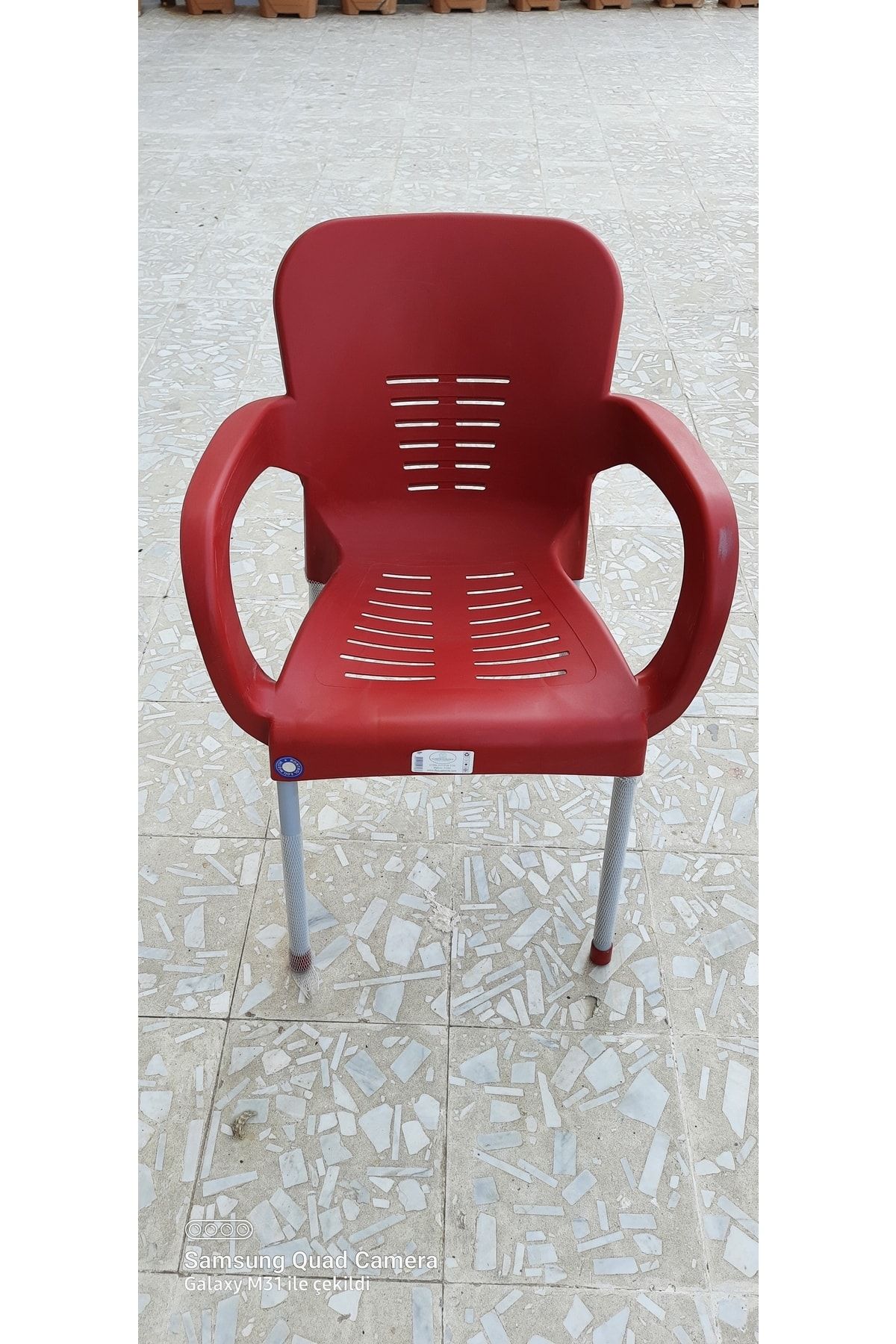 Söylemez Yöresel Plastik Metal Ayakli Sandalye 2 Adet (kırmızı)
