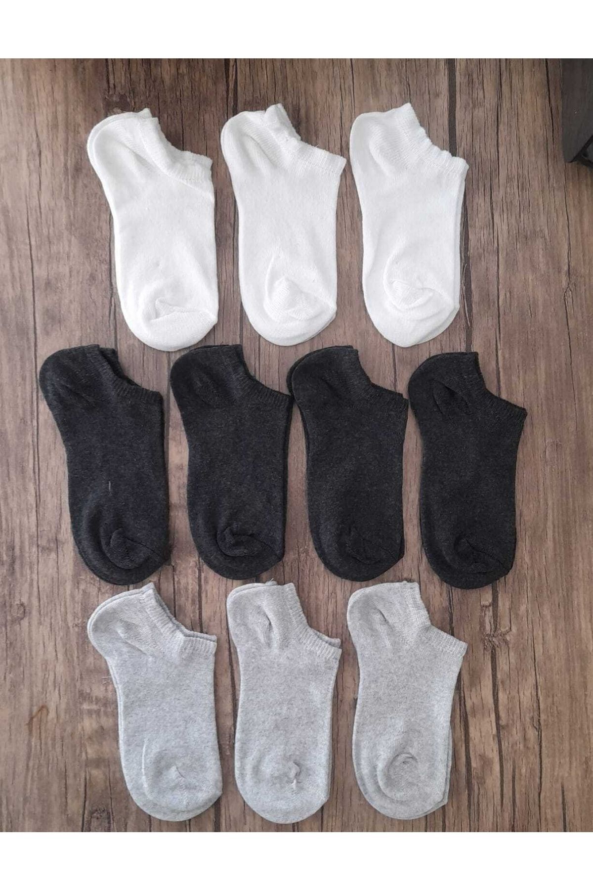 SOCKSHION Çocuk Patik Çorap 10 Çift Asorti Renkler