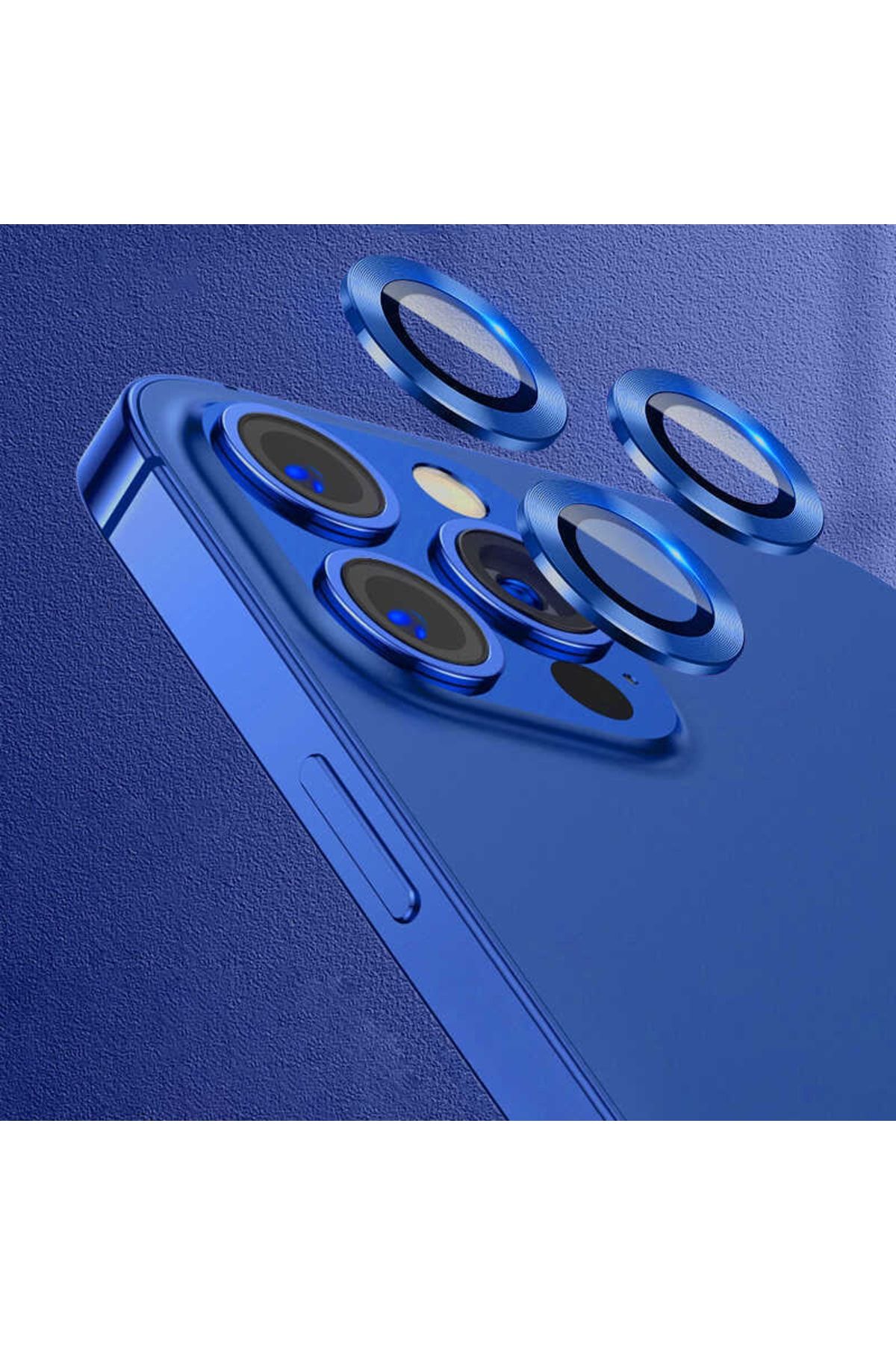 UnDePlus Iphone 12 Pro Max Uyumlu Kamera Lens Koruyucu Çerçeveli Koruyucu Cl-07