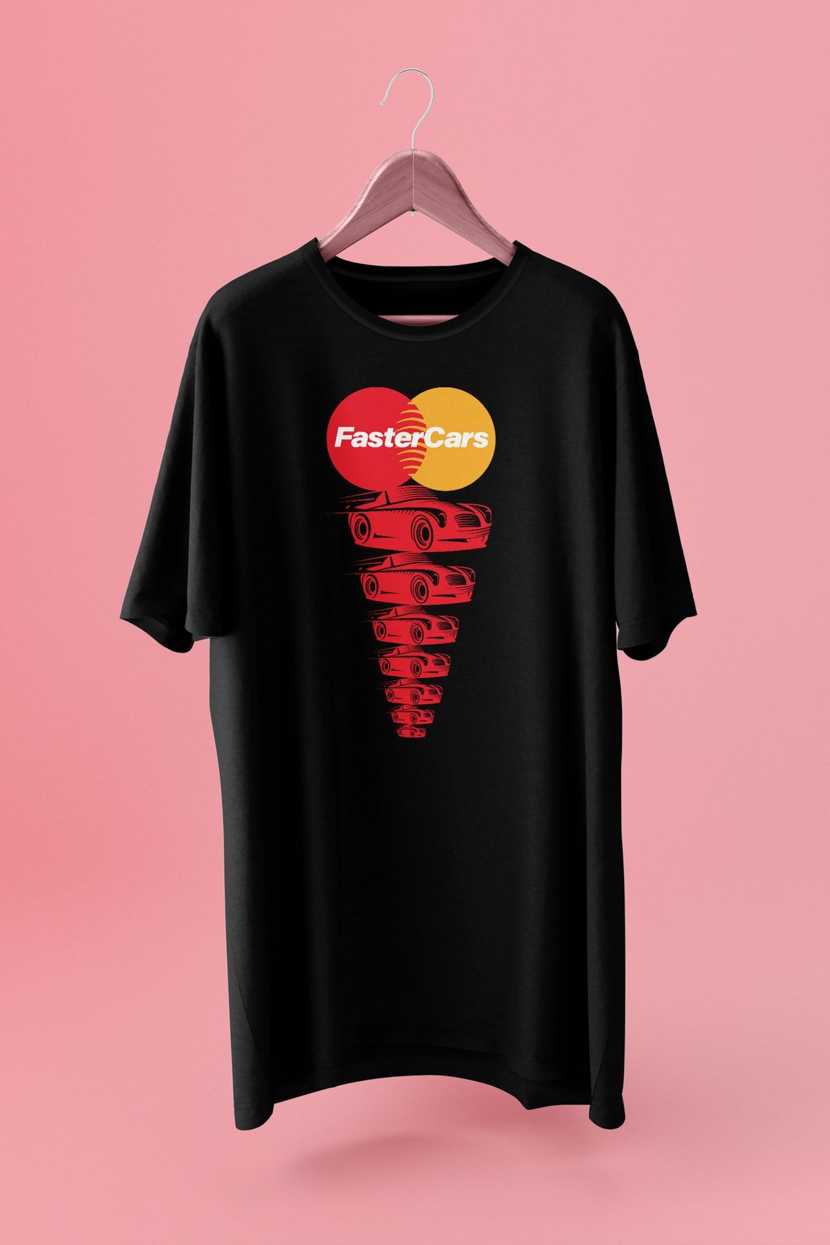 Delémont Unisex Siyah Befaster Baskılı Oversize Rahat Kesim Tasarım T-shirt