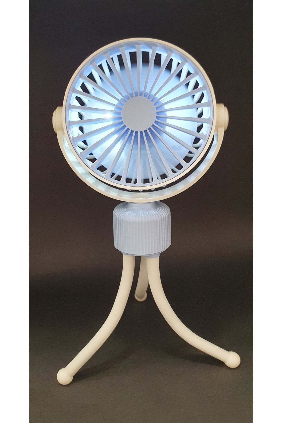 RMC Design Mini Fan Mavi Renk Çok Fonksiyonlu Işıklı Vantilatör