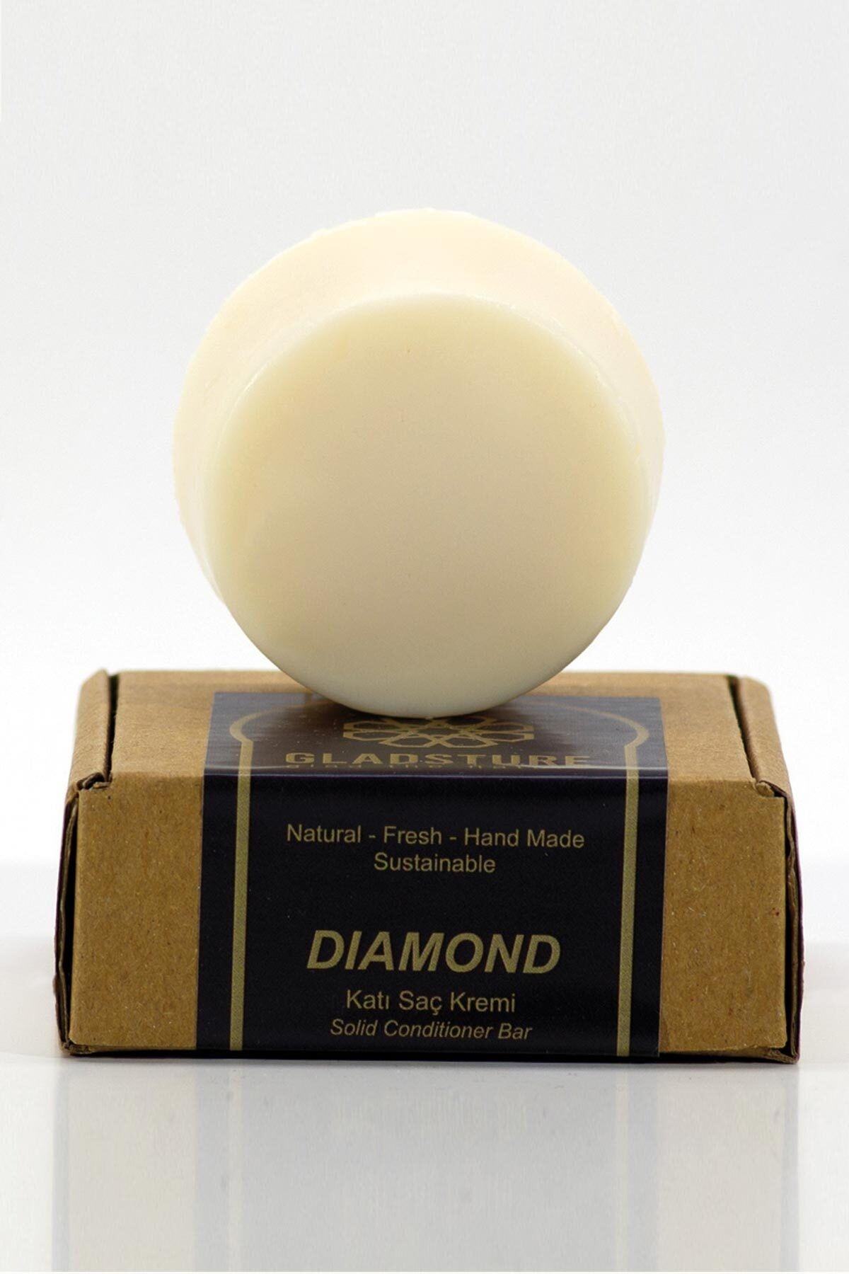 GLADSTURE Diamond Doğal Katı Saç Kremi 60 gr Seramid Ve Keratin Ile Besleyici Ve Nemlendirici