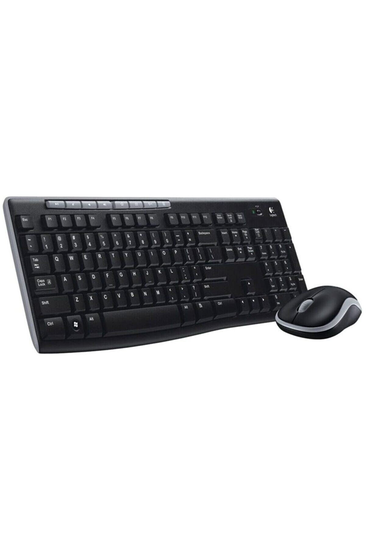 logitech MK270 Kablosuz USB Alıcılı Türkçe Q Klavye Mouse Seti - Siyah