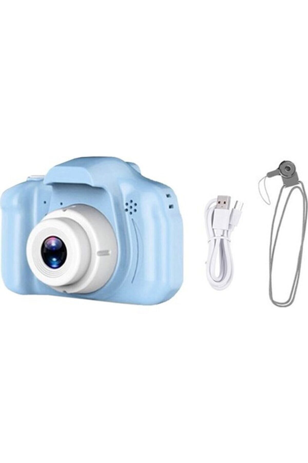 omni Mavi Renk Mini 1080p Hd Çocuk Kamera Dijital Fotoğraf Makinesi 2.0 Inç Ekran