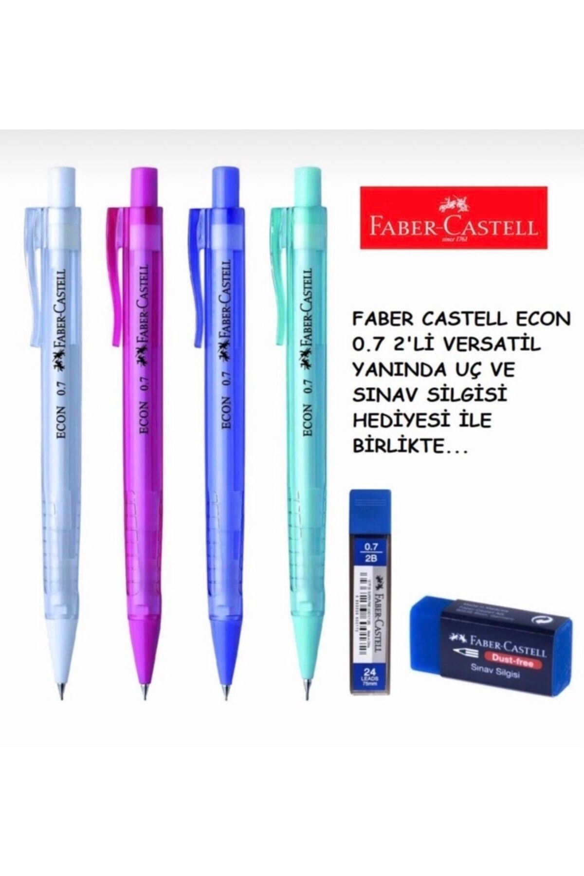 Faber Castell Econ 0,7mm Versatil + F.c 0,7mm 2b 24’lü Uç + F.c Sınav Silgisi