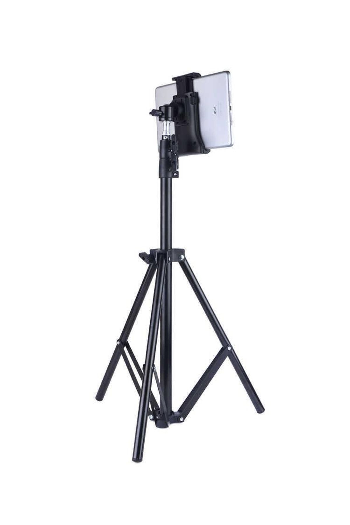 Asfal 210 Cm Teleskopik Katlanabilen 5-13 Inç Uyumlu Tablet Ve Telefon Tutucu Stand Tripod