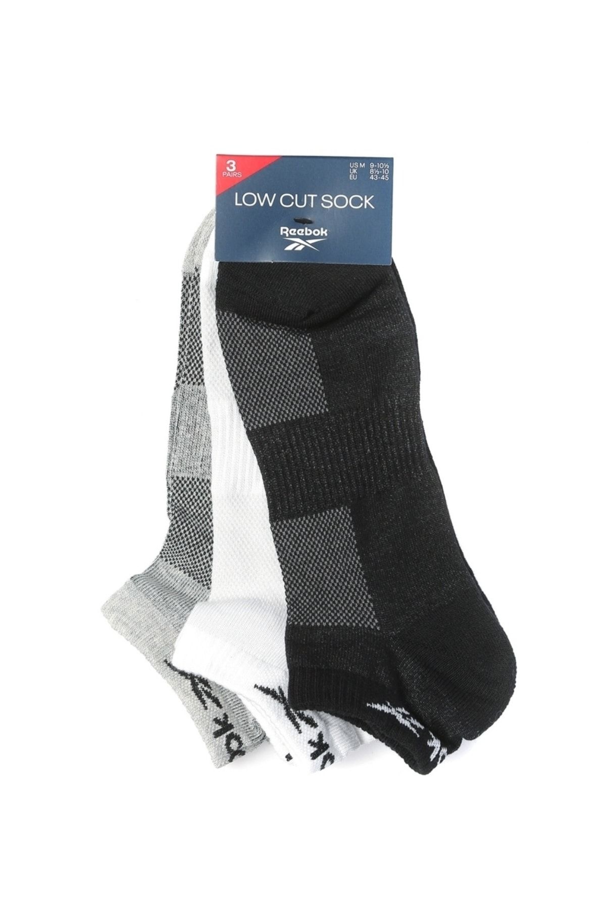 Reebok H11287 Te Low Cut Sock 3p Beyaz-beyaz-gri-siyah Unisex Çorap