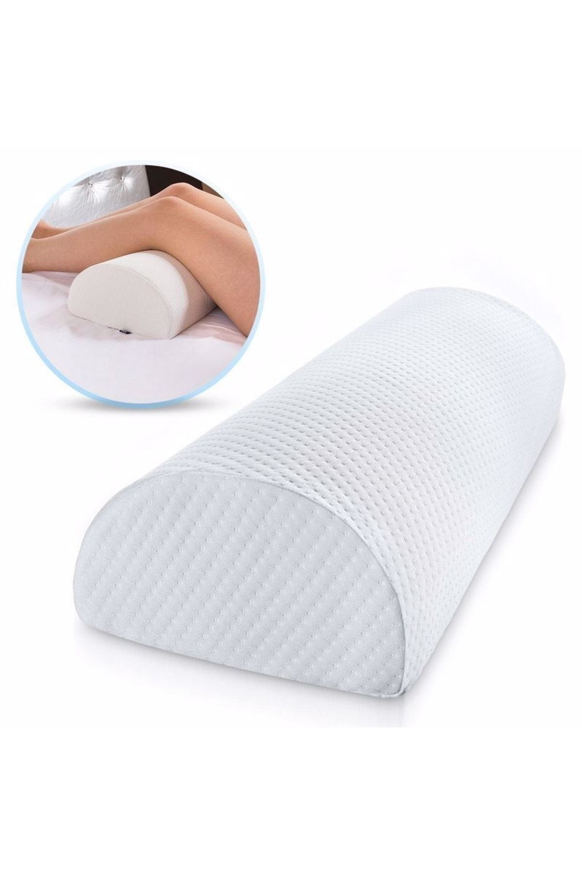 BORTEKS Çok Amaçlı Yarım Silindir Horlama Yastığı Visco 42x18x9 Cm Brt-11
