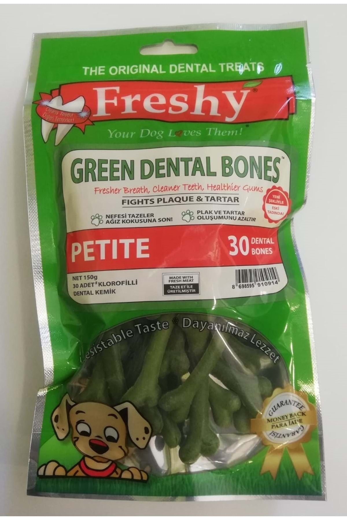 Freshy Green Dental Bones Petite 30 Adet Dental.