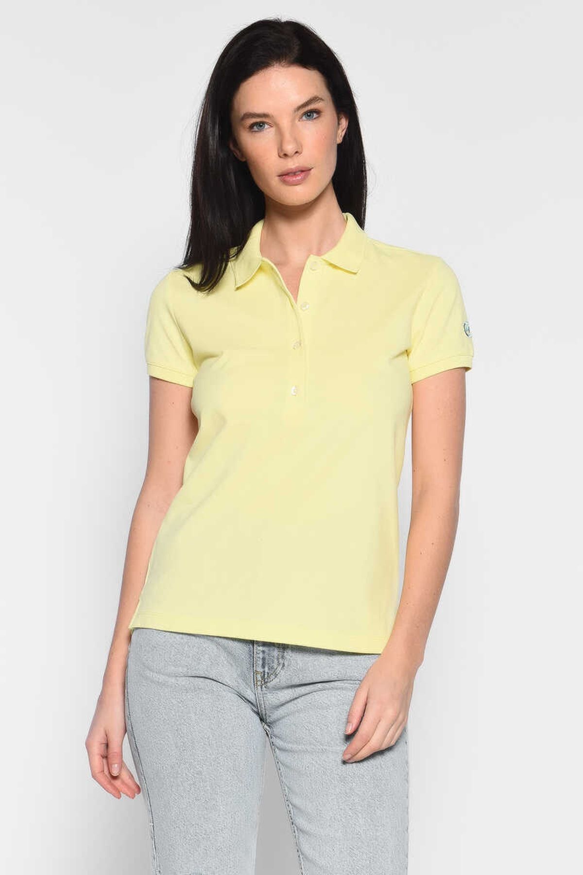 Ecko Unltd Amanda Sarı Kadın Polo Yaka Tshirt