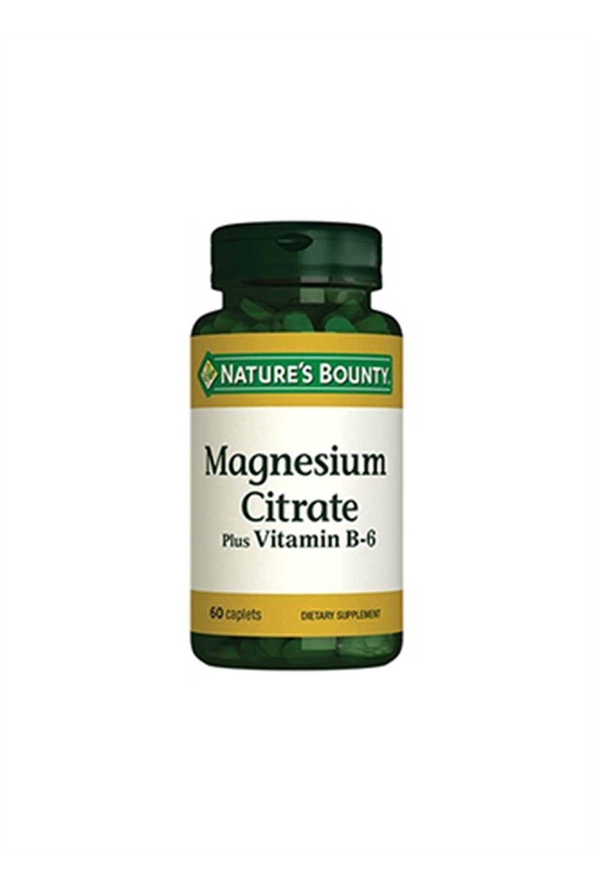 Natures Bounty Magnesium Citrate+vitamin B-6 60 (nby101)