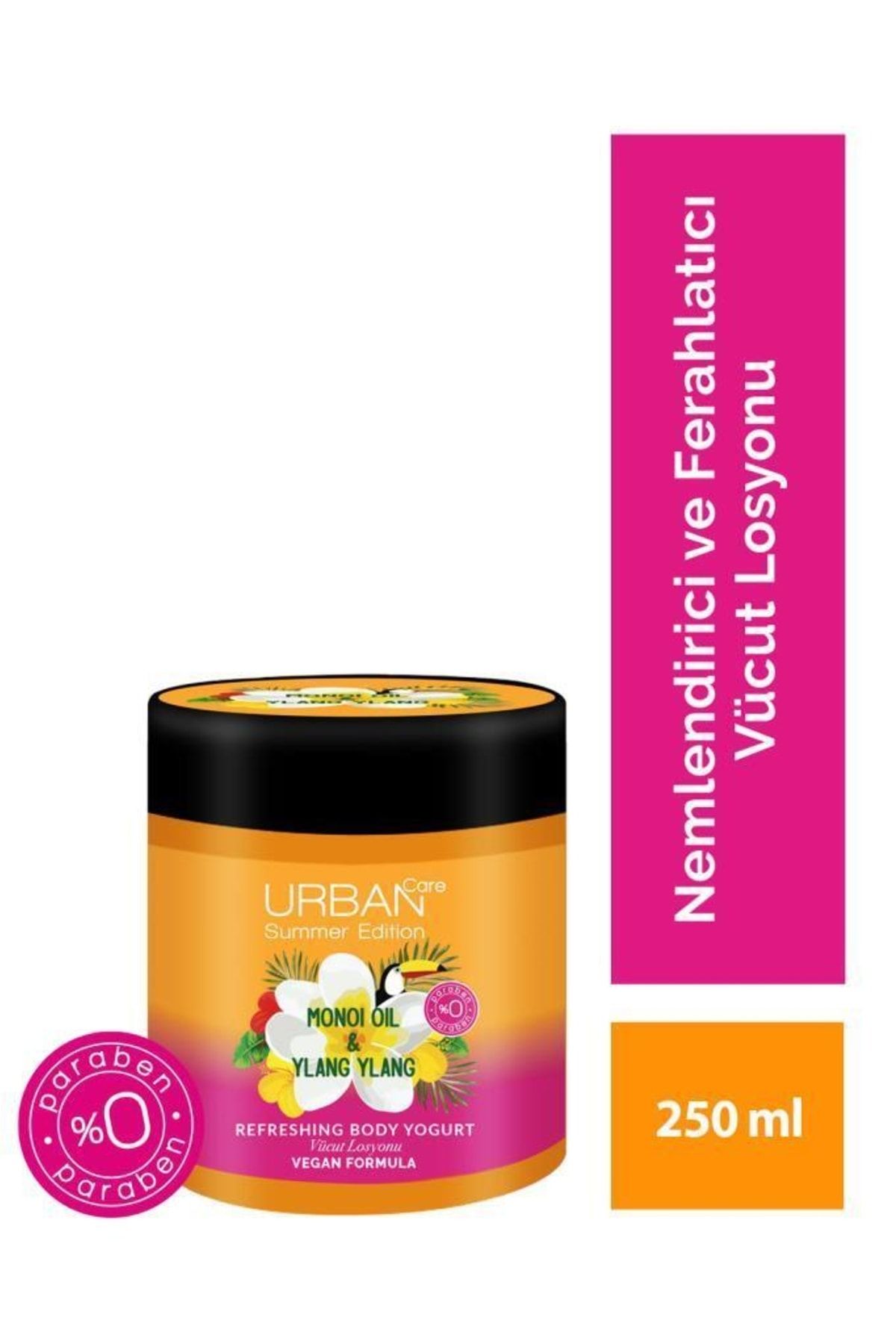 Urban Care Summer Body-Monoi Yağı&Ylang Ylang Nemlendirici ve Ferahlatıcı Vücut Losyon-Vegan-200 ML